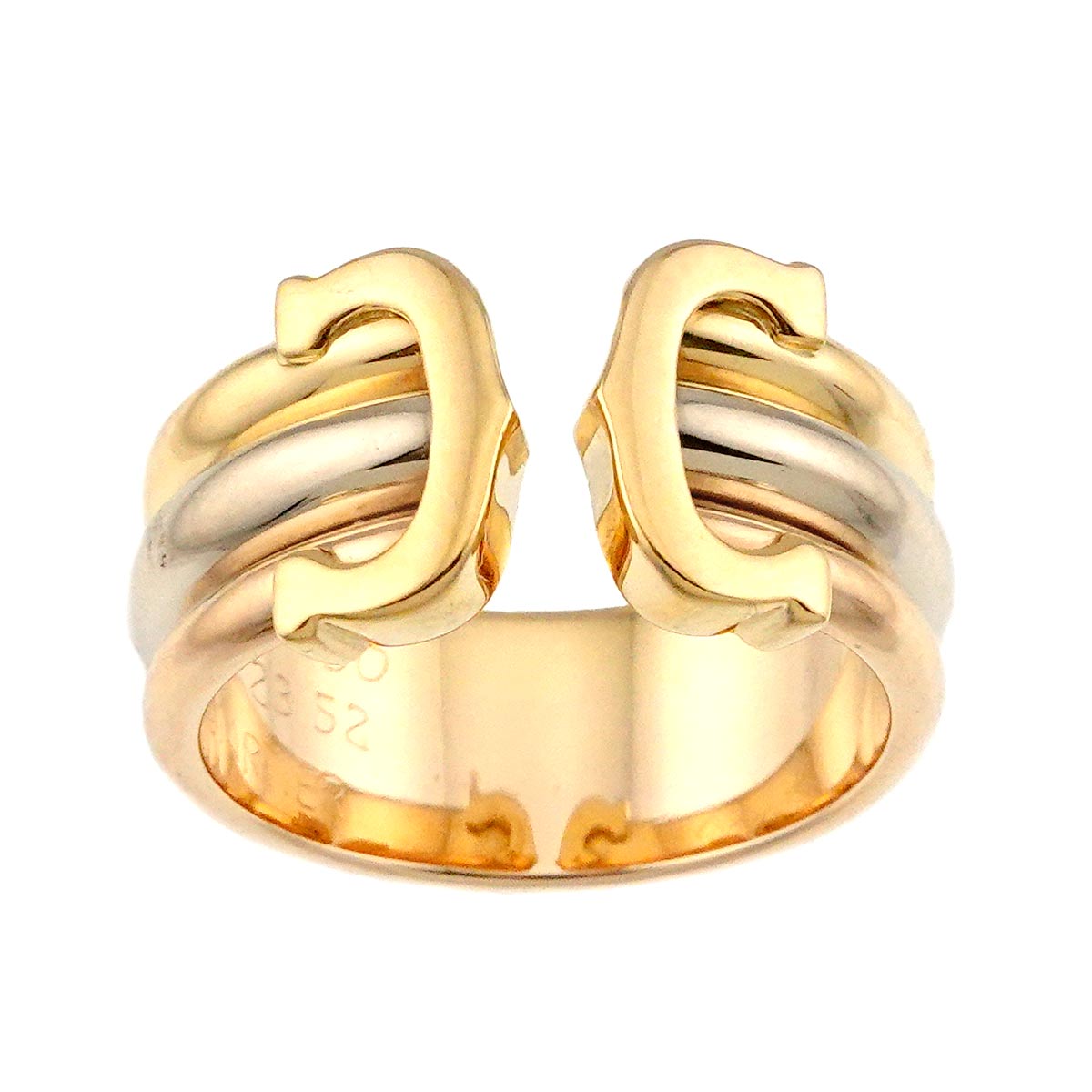 C2 Ring 18K YG WG PG 750 Size52 6-6.25(US)