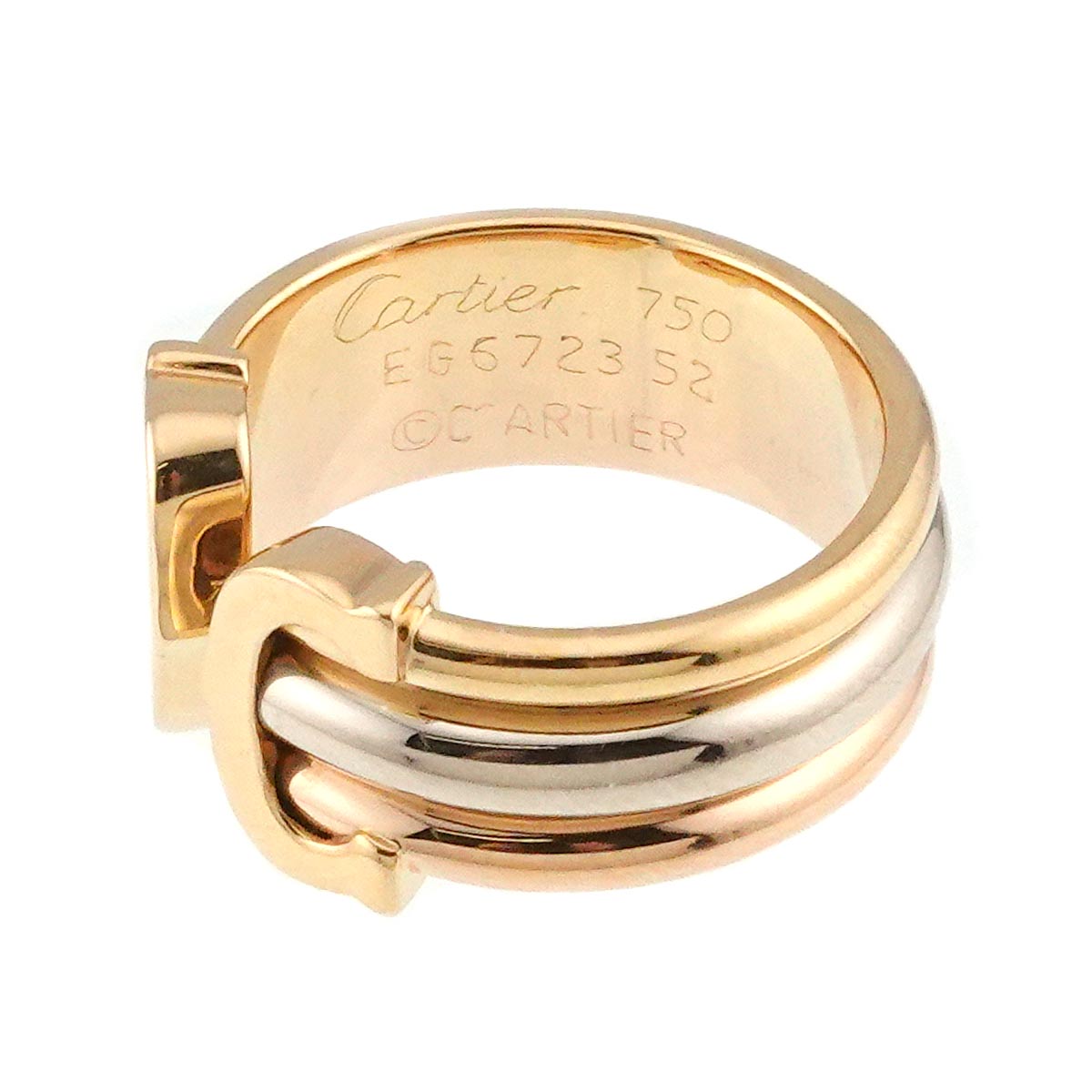 C2 Ring 18K YG WG PG 750 Size52 6-6.25(US)