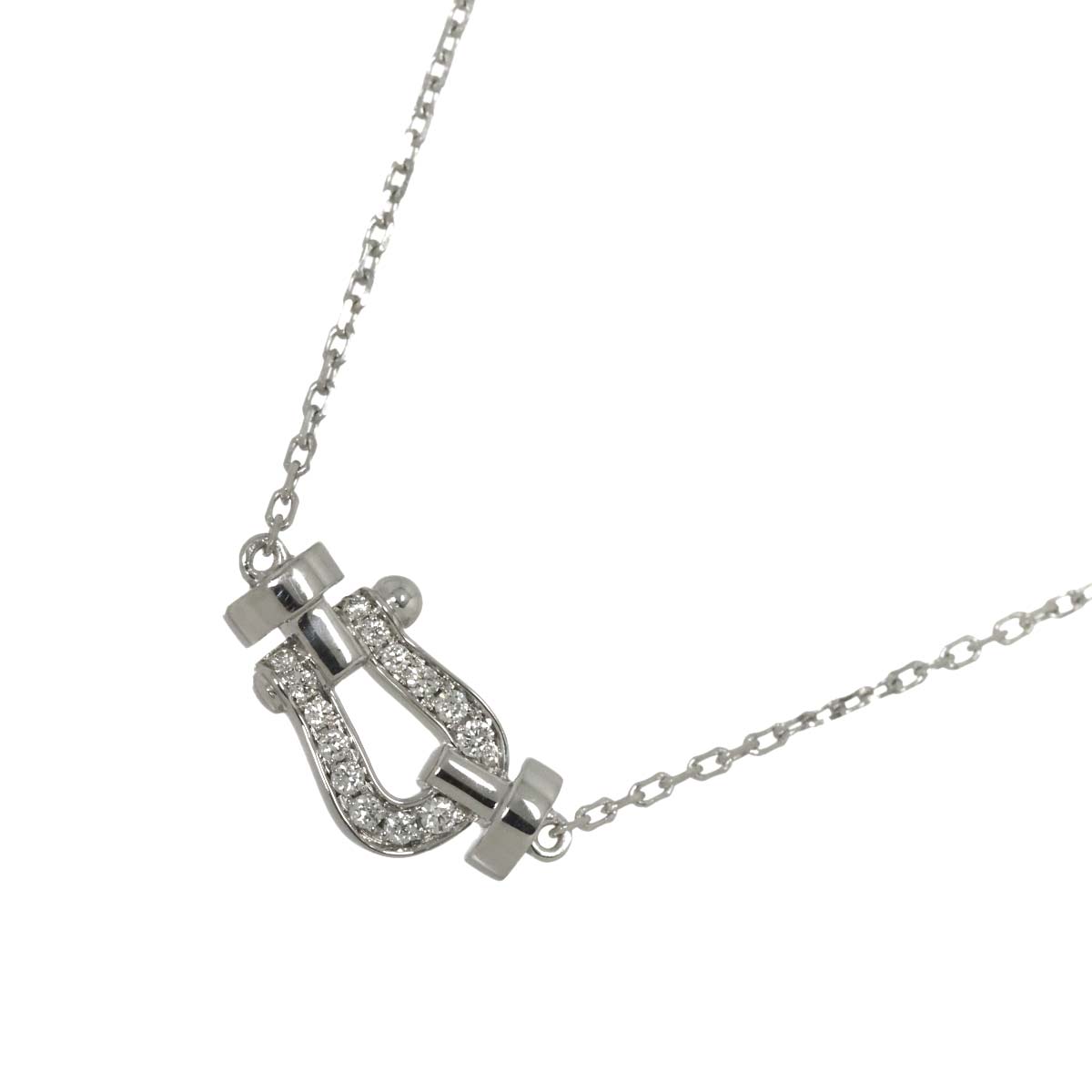 Force10 Diamond Necklace Small 18K White Gold 750