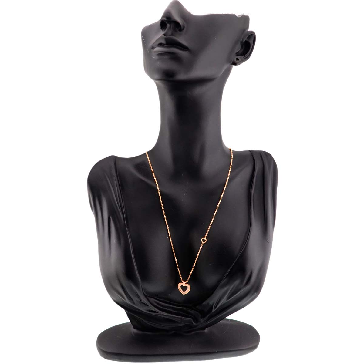 Diamond Heart Necklace SM 18K Pink Gold 750