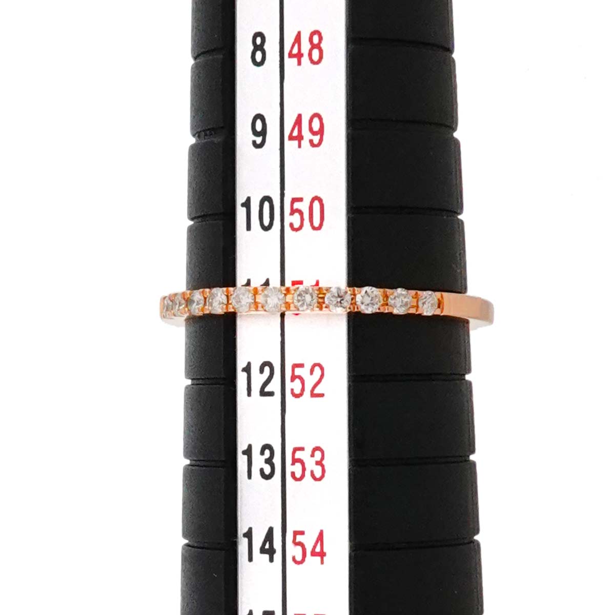 Half Diamond Ring 18K PG 750 Size5.5-5.75(US)