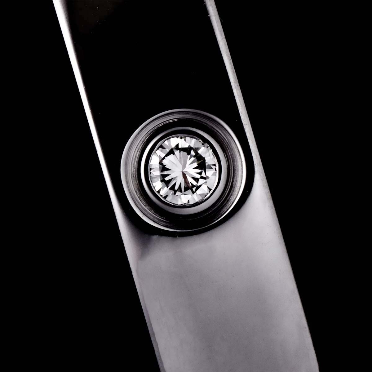 Cartier Love Bracelet Diamond 4P Bangle 18K WG 750 Size16