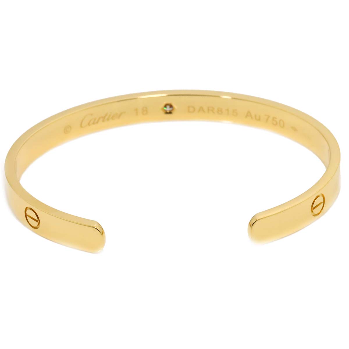Love Bracelet Open Diamond 18K Yellow Gold 750 Size18
