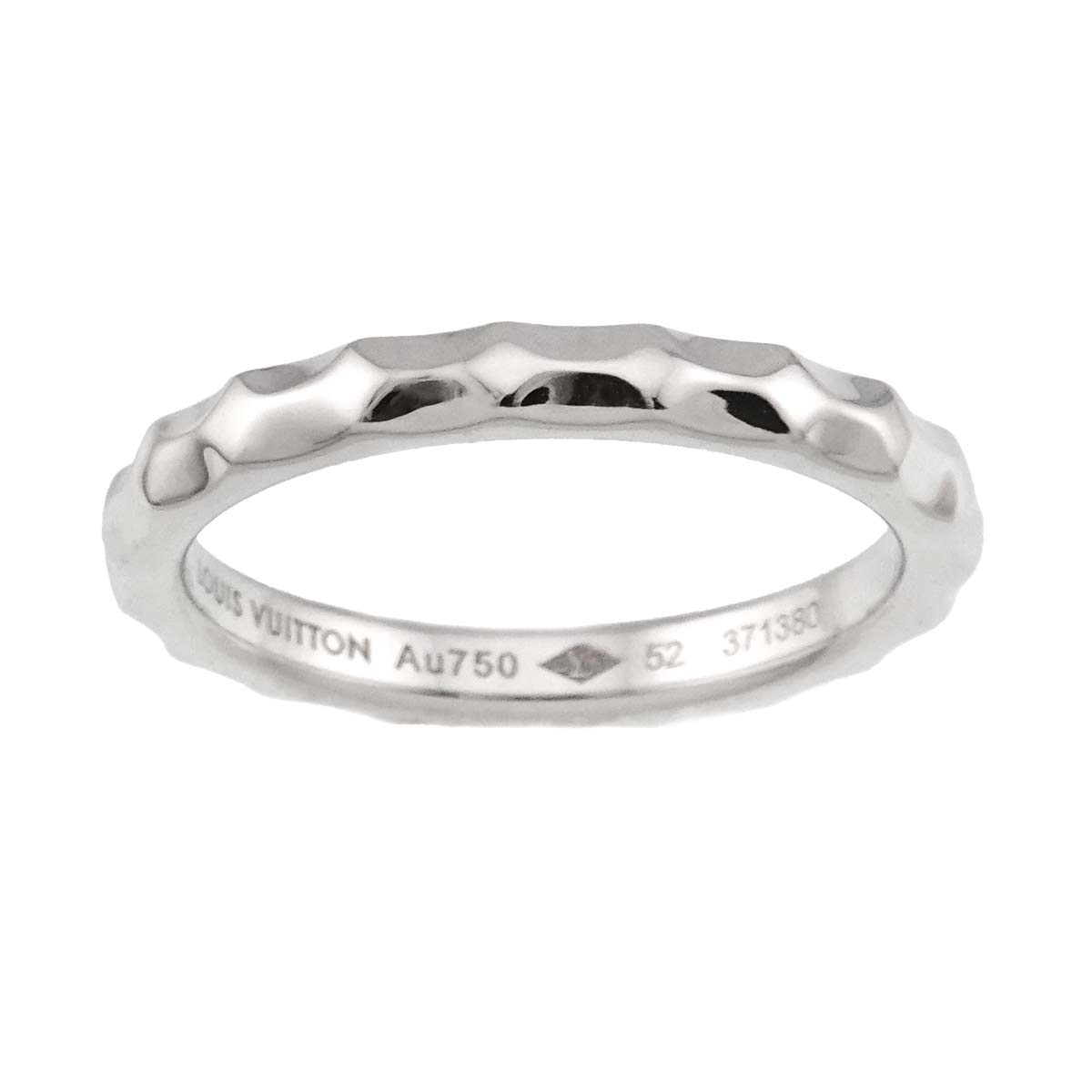 Alliance Monogram Ring 18K WG 750 size52 6(US)