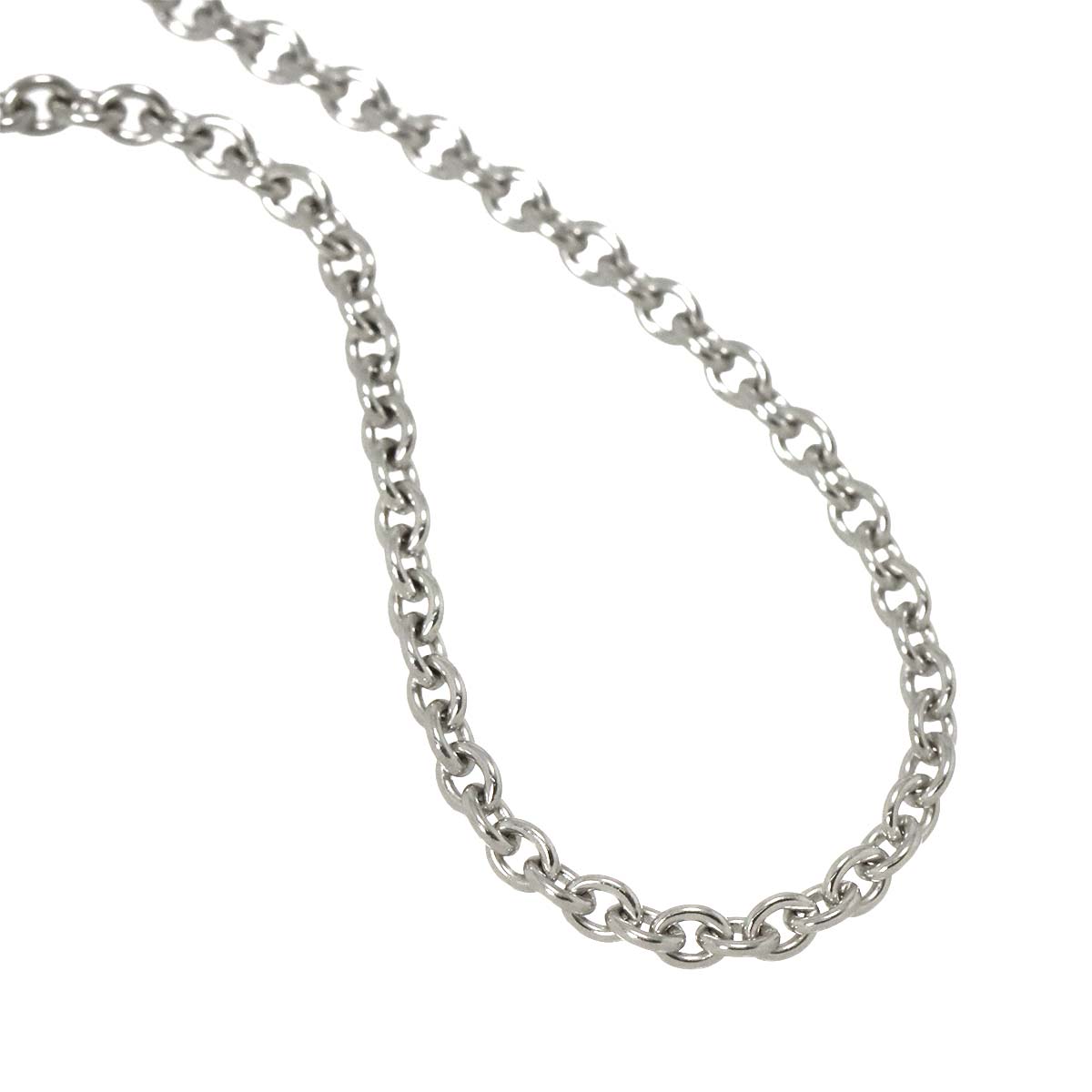 Chain Necklace 18K White Gold 750