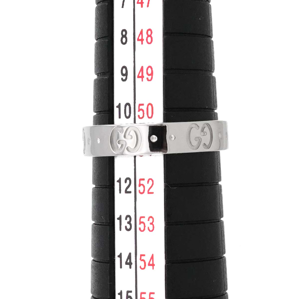 GUCCI Icon Ring 18K WG White Gold 750 Size11 5.25-5.5(US)