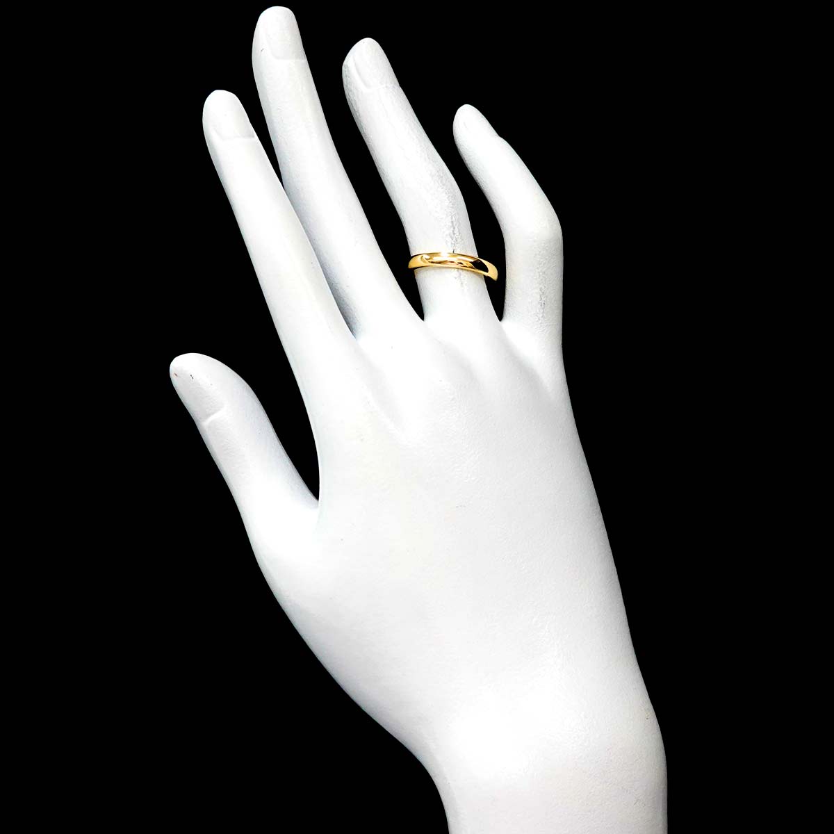 Forever Band Ring 18K Yellow Gold 750 Size 6.25-6.5(US)