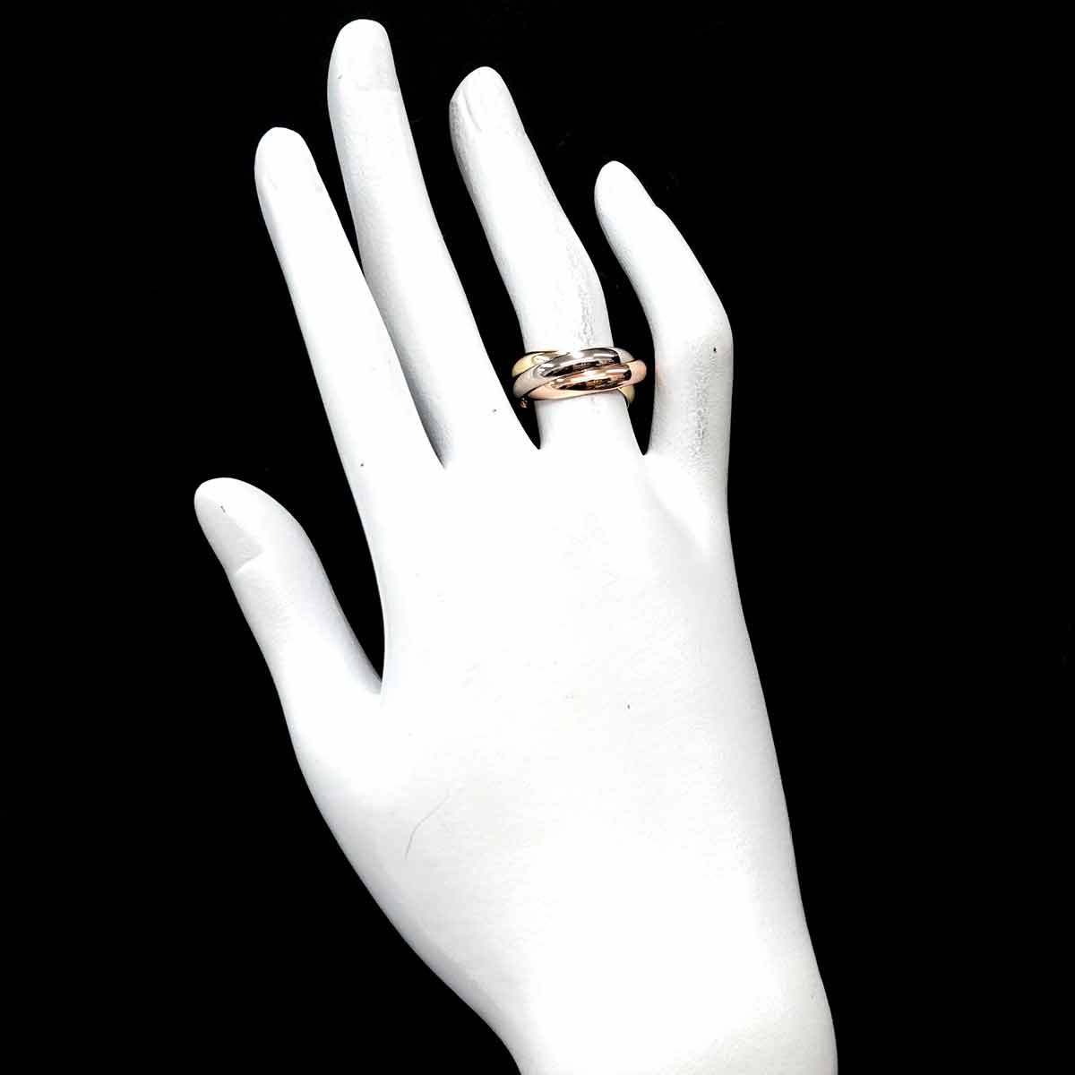 Trinity MM Ring 18K YG WG PG 750 Size52 6(US)
