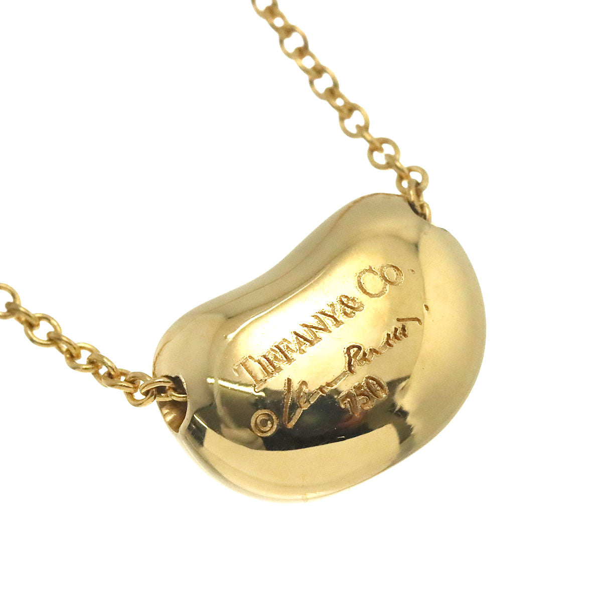 Bean Necklace 18K Yellow Gold 750