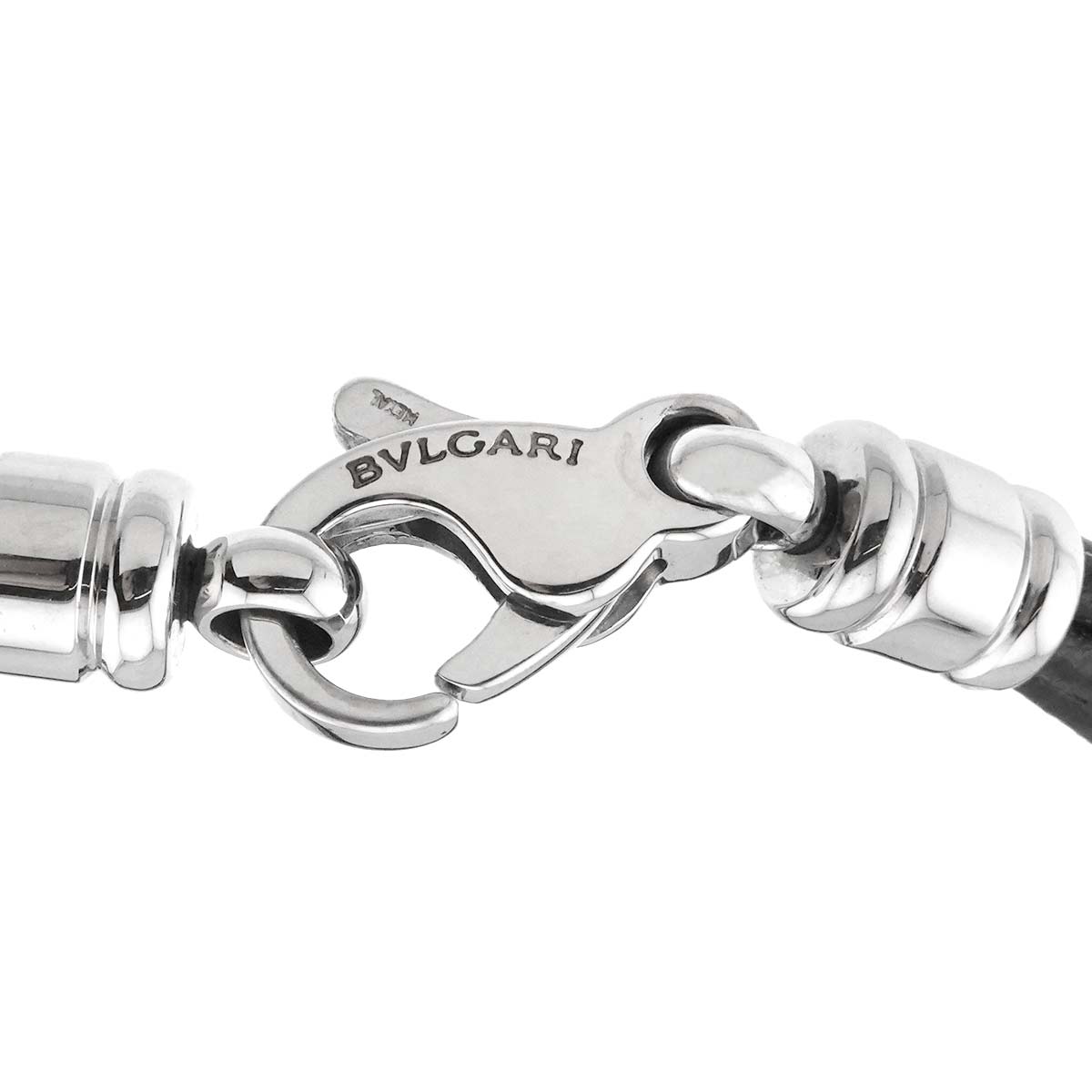 Double Logo Onyx Necklace 18K YG 750 SS