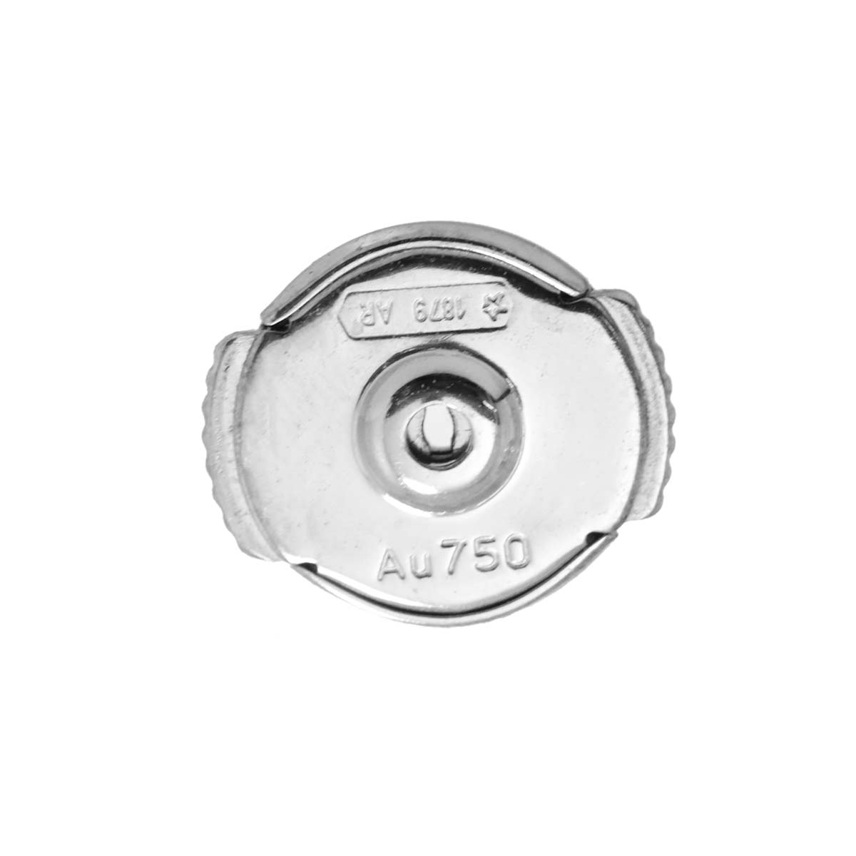 Damour MM Diamond Earrings Pierced 18K WG 750