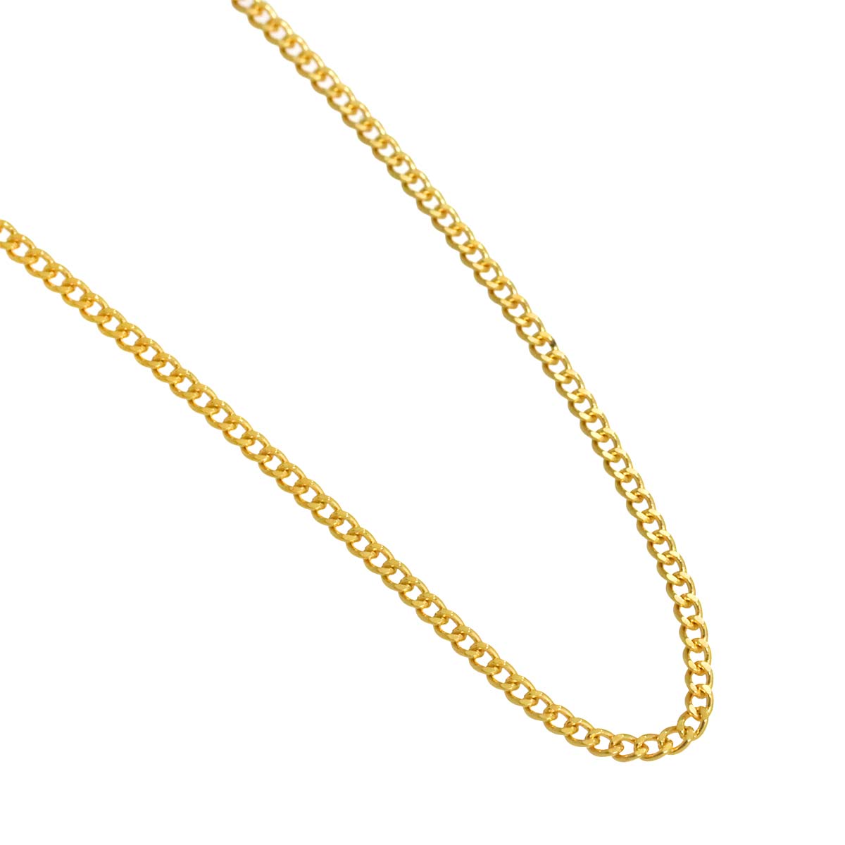 Chain Necklace 18K K18 YG Yellow Gold 750