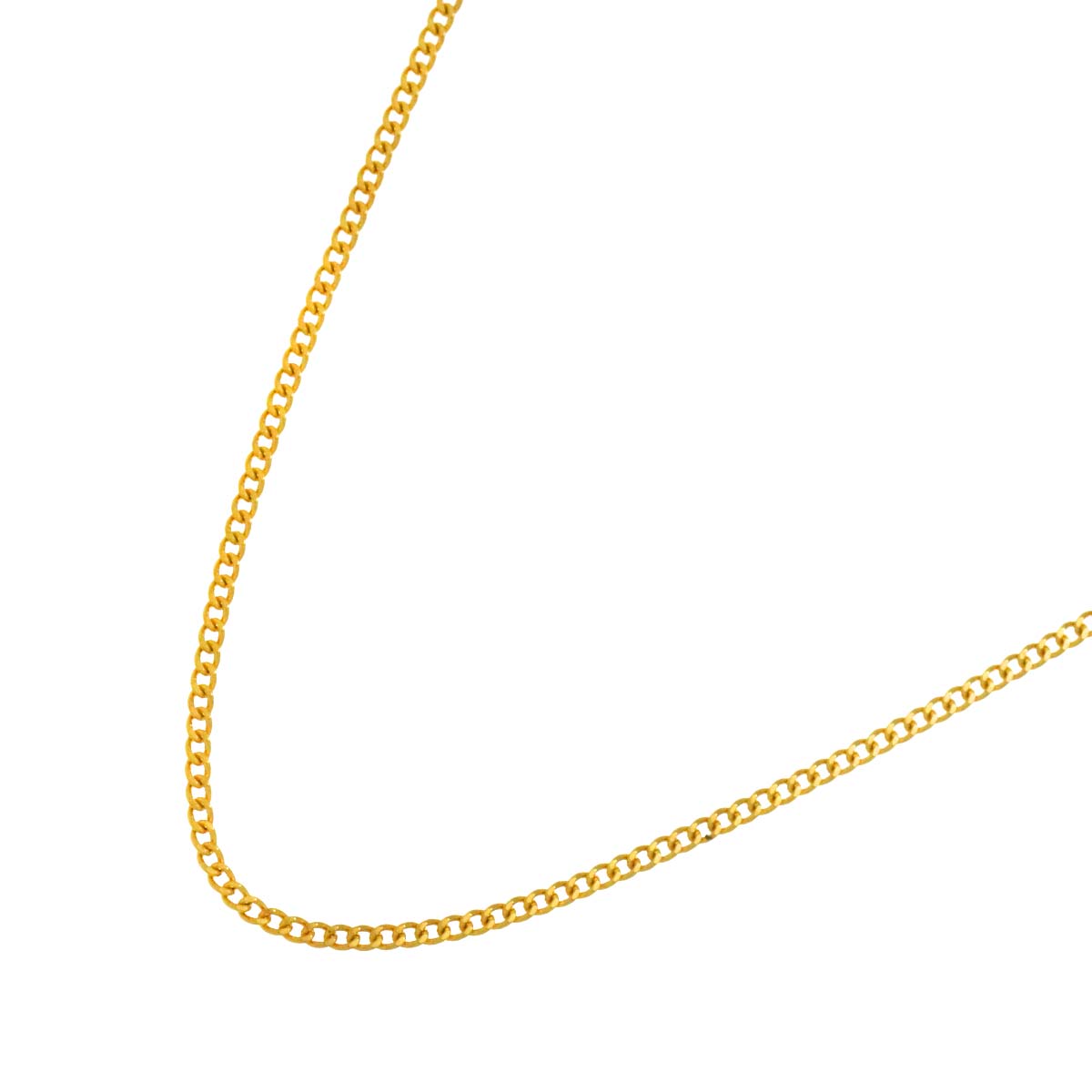 Chain Necklace 18K K18 YG Yellow Gold 750