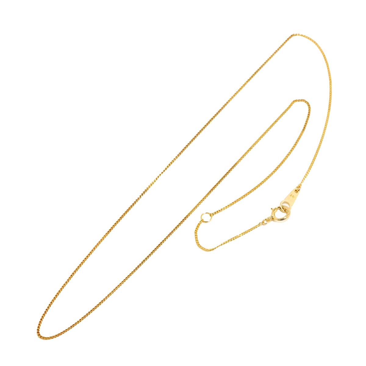 Chain Necklace 18K K18 YG Yellow Gold 750