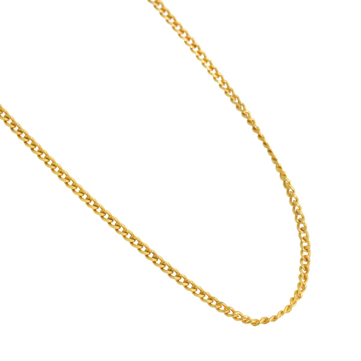 Chain Necklace 18K K18 YG Yellow Gold 750