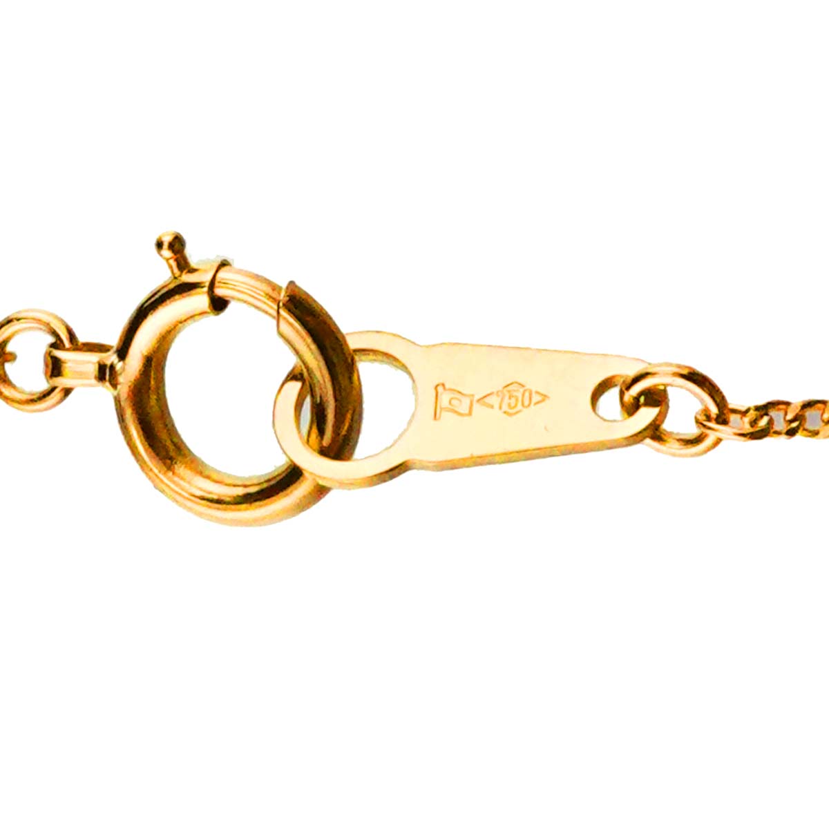 Chain Necklace 18K K18 YG Yellow Gold 750