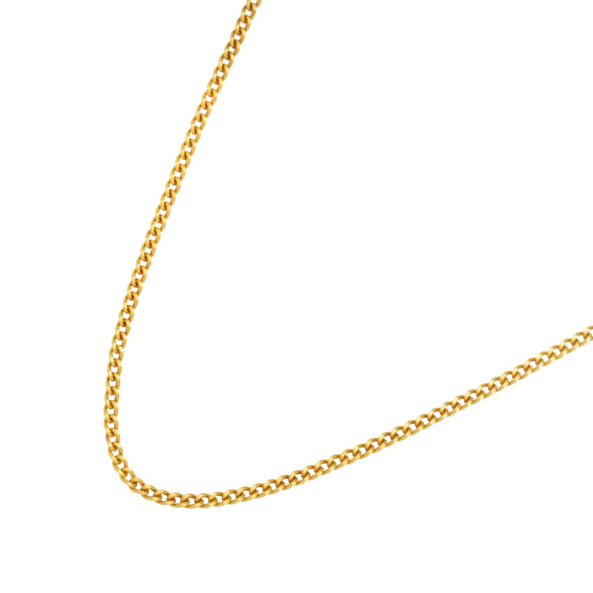 Chain Necklace 18K K18 YG Yellow Gold 750
