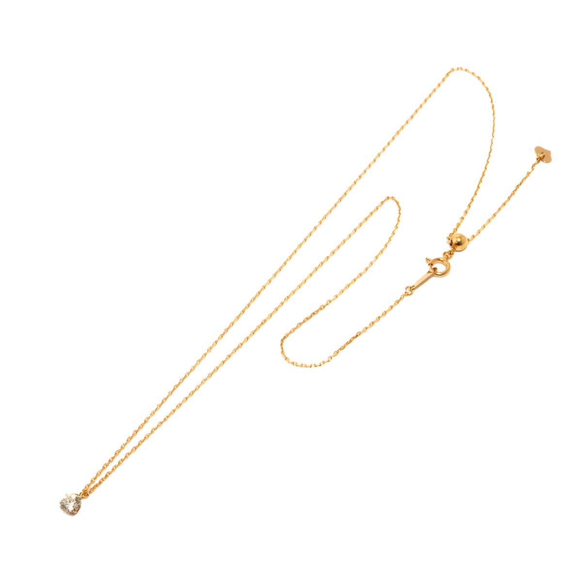 Diamond 0.362ct Necklace 18K Pink Gold 750