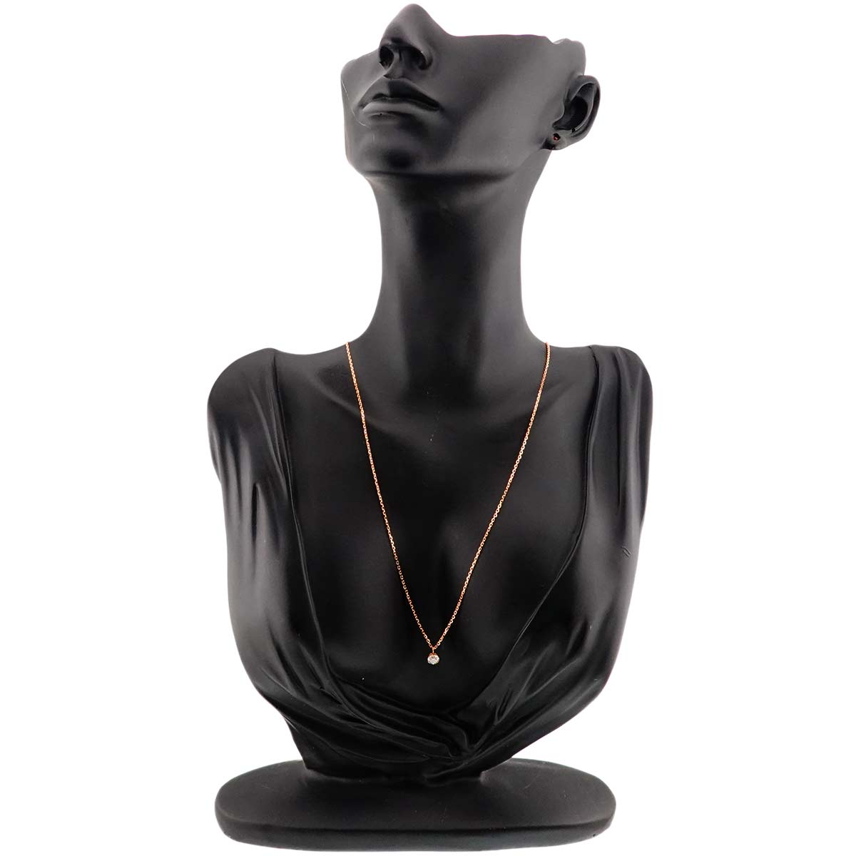 Diamond 0.362ct Necklace 18K Pink Gold 750