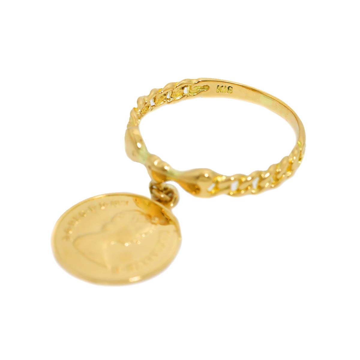 Ring 18K YG Yellow Gold 750 5.75-6(US)