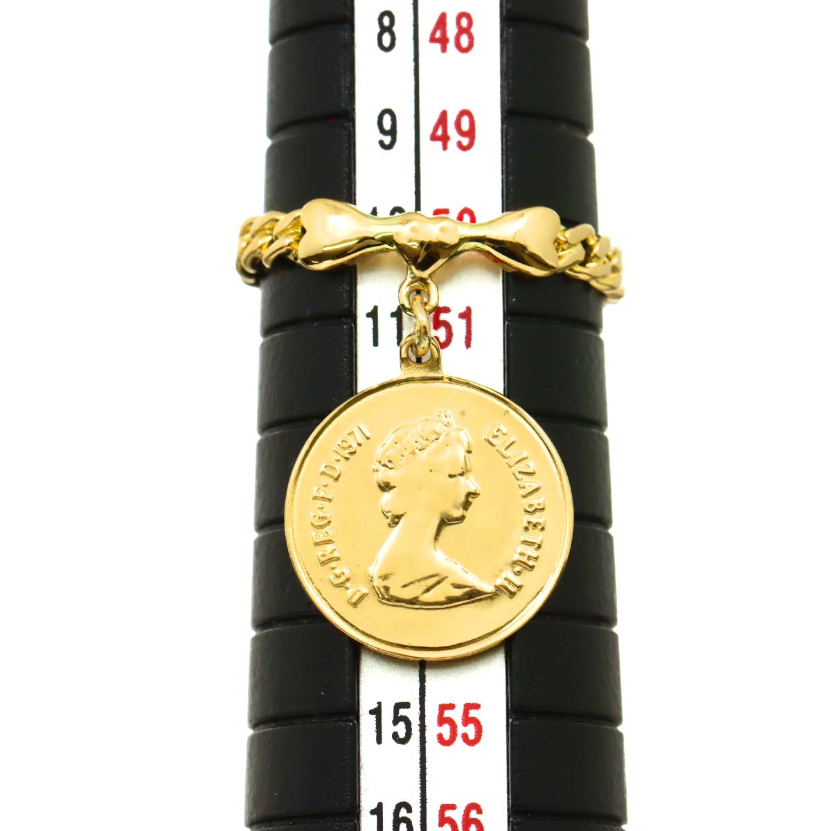 Ring 18K YG Yellow Gold 750 5.75-6(US)