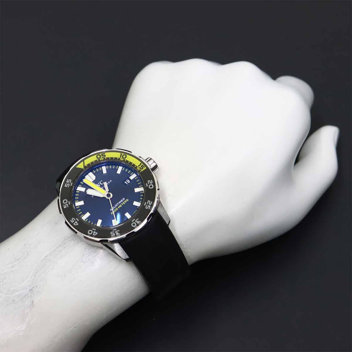 Aqua Timer 2000 IW356802 Automatic Date Black Dial Mens Watch