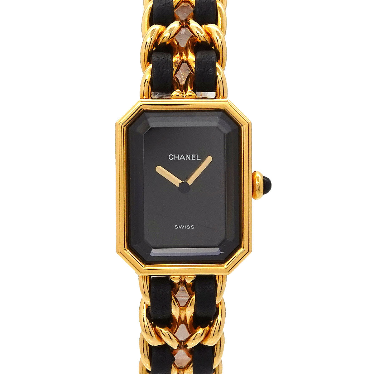 Premiere Size L H0001 Vintage Quartz Black Dial Ladies Watch