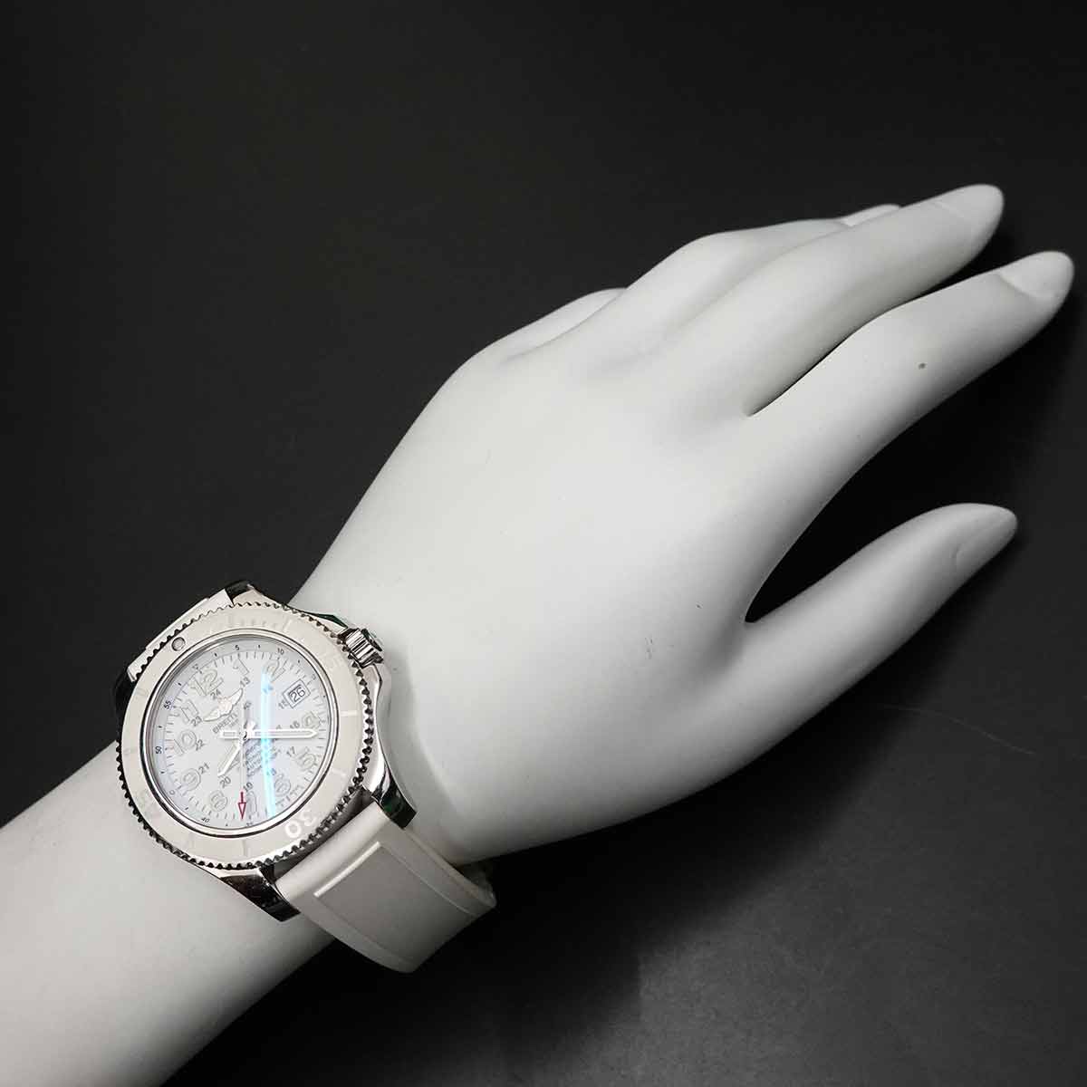 Super Ocean II 42mm A17365 White Dial Automatic Mens Watch