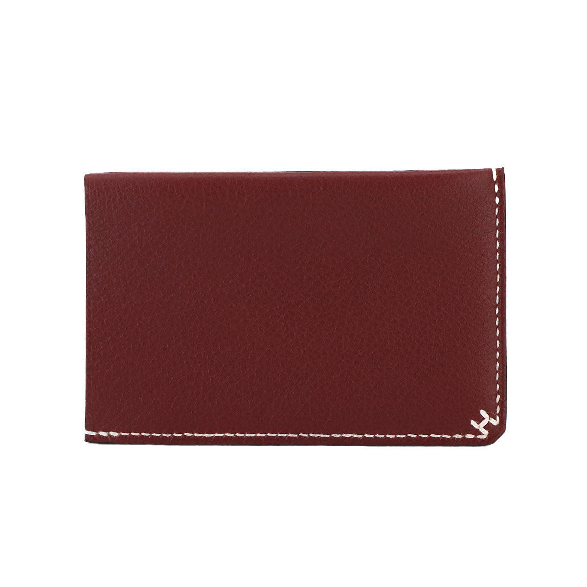 H Sellier Card Case Evercolor Rouge H