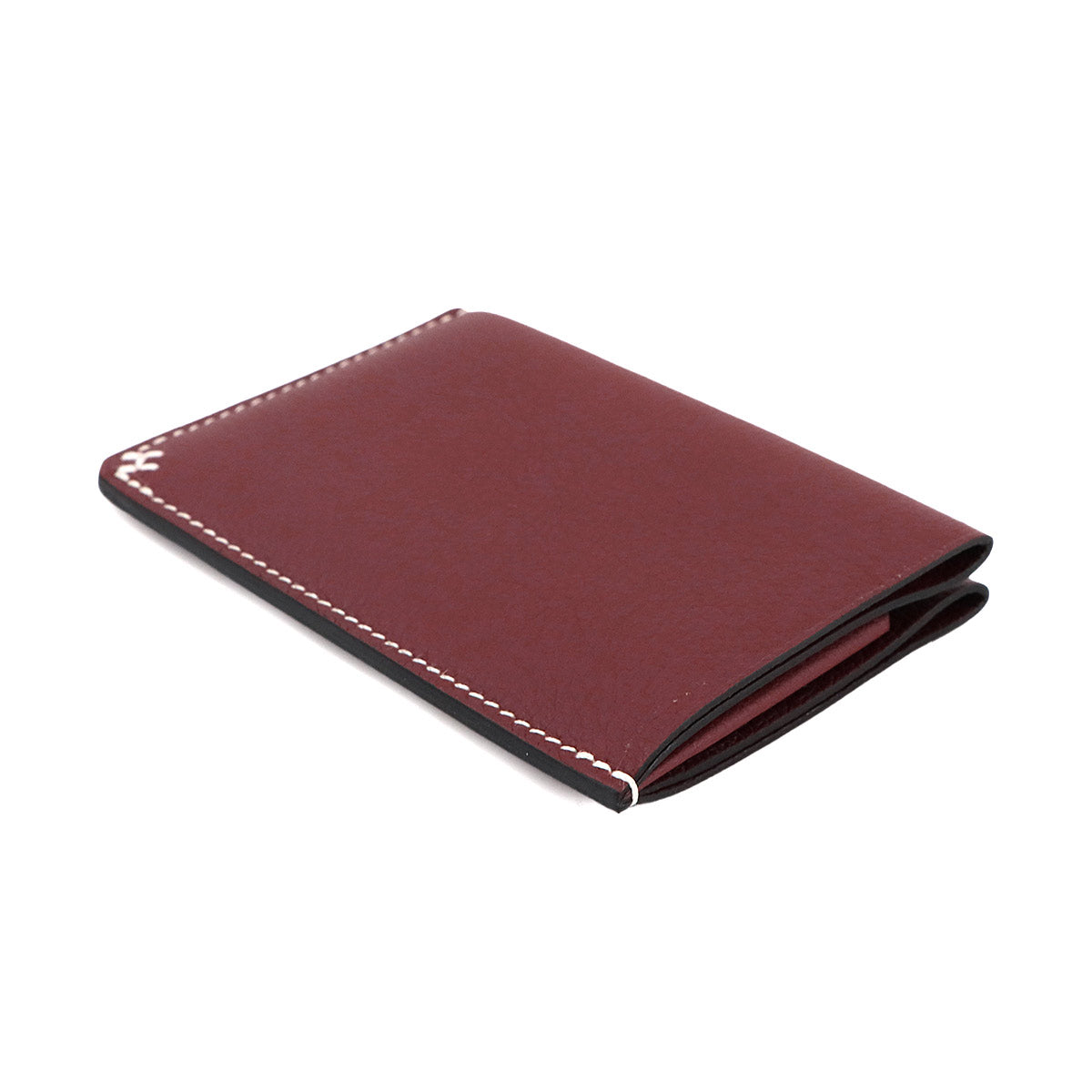 H Sellier Card Case Evercolor Rouge H