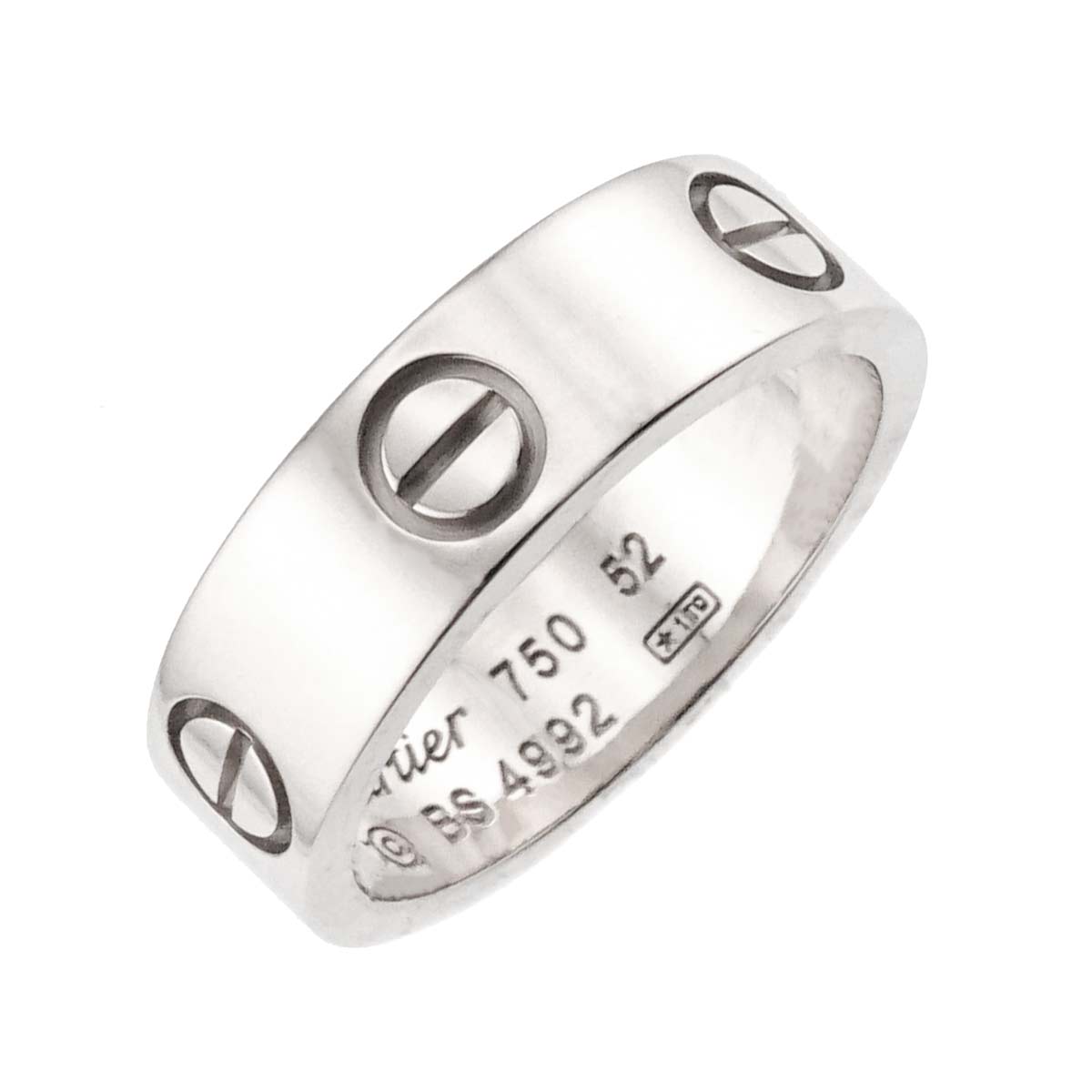 Cartier Love Ring 18K White Gold 750 size52 5.75-6(US)
