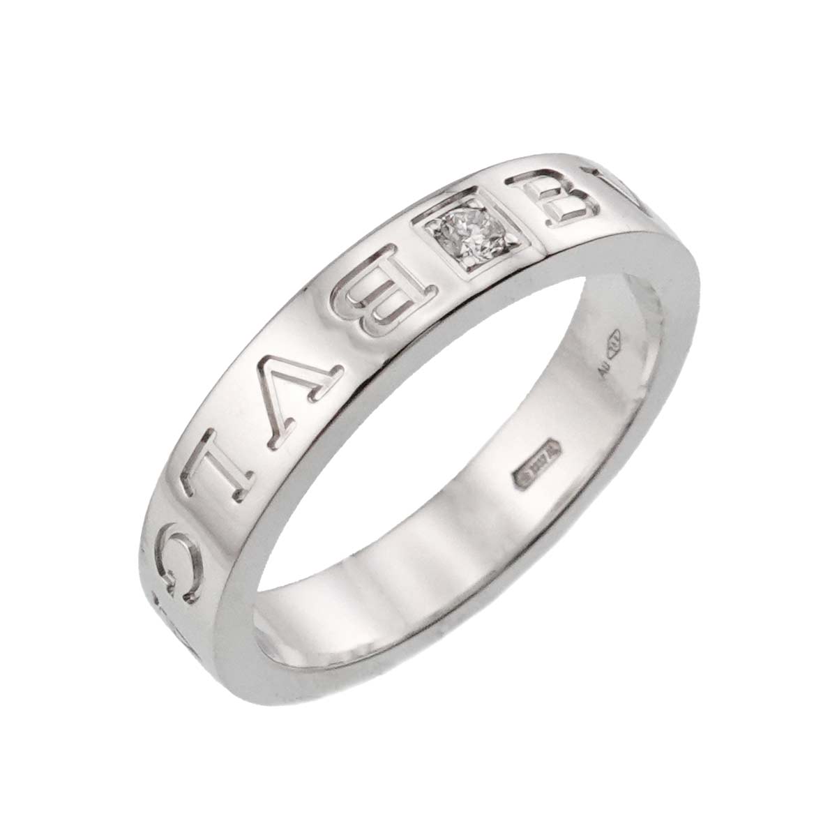 B-ZERO1 Diamond Ring 18K WG 750 size6.75-7.25(US)