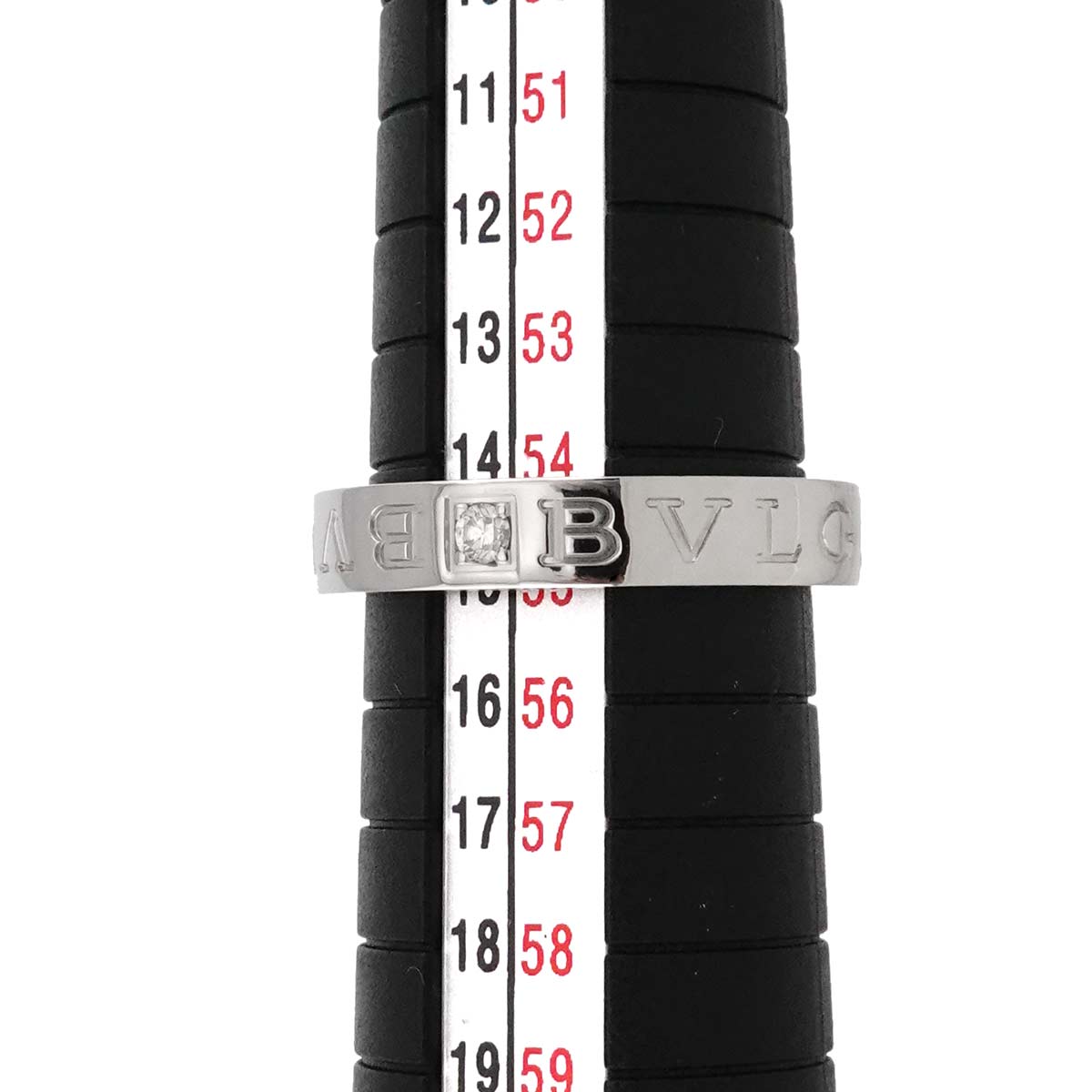 B-ZERO1 Diamond Ring 18K WG 750 size6.75-7.25(US)