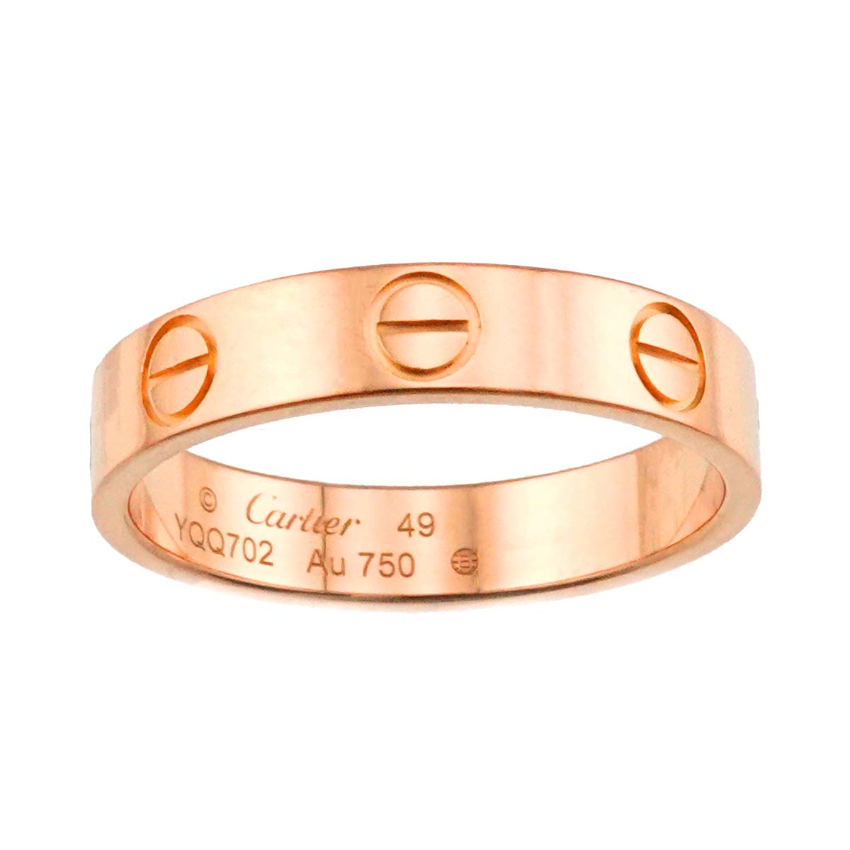 Cartier Mini Love Ring 18K Pink Gold 750 size49 4.75-5(US)