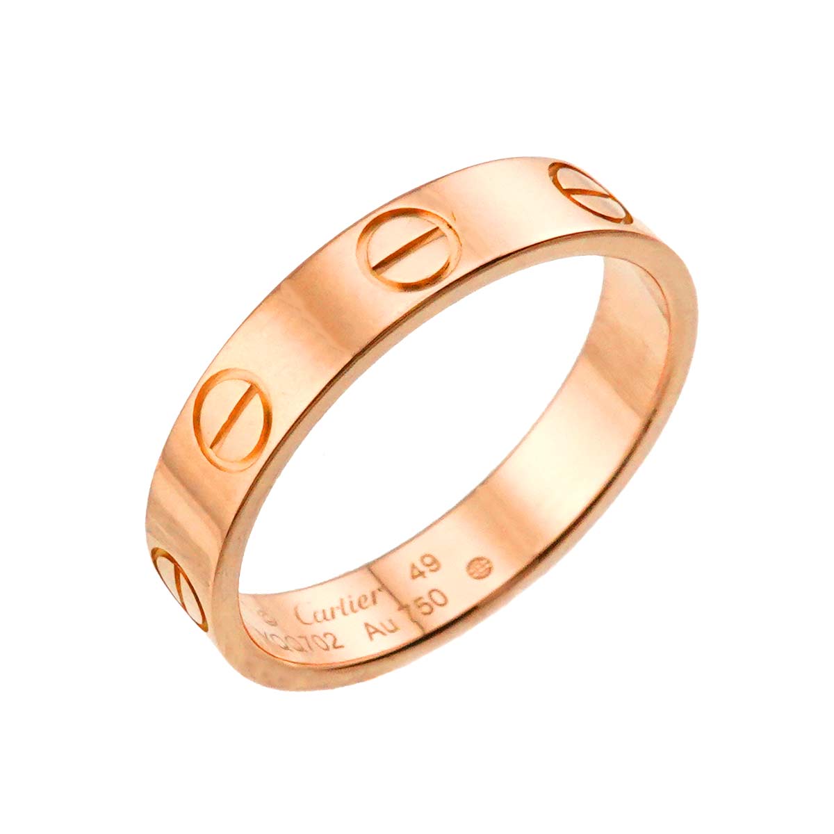 Cartier Mini Love Ring 18K Pink Gold 750 size49 4.75-5(US)