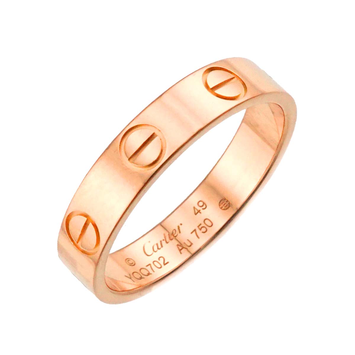 Cartier Mini Love Ring 18K Pink Gold 750 size49 4.75-5(US)