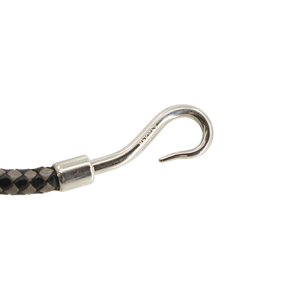 Jumbo Choker Bracelet Leather Accessories Black Gray Silver