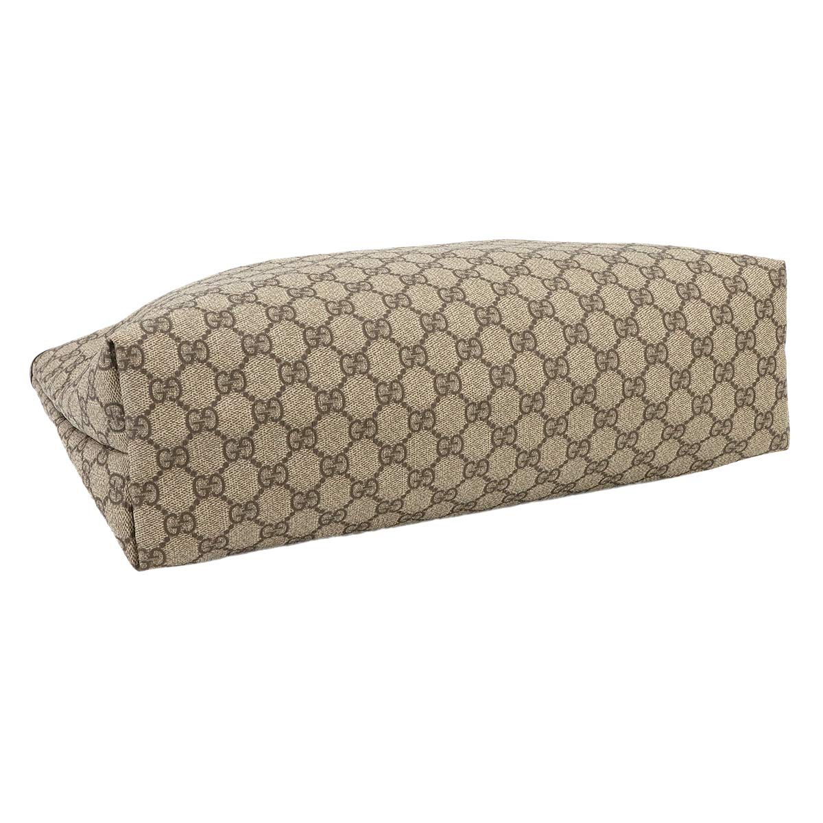 GG Supreme Tote Bag PVC Leather Beige Brown 211134 Purse