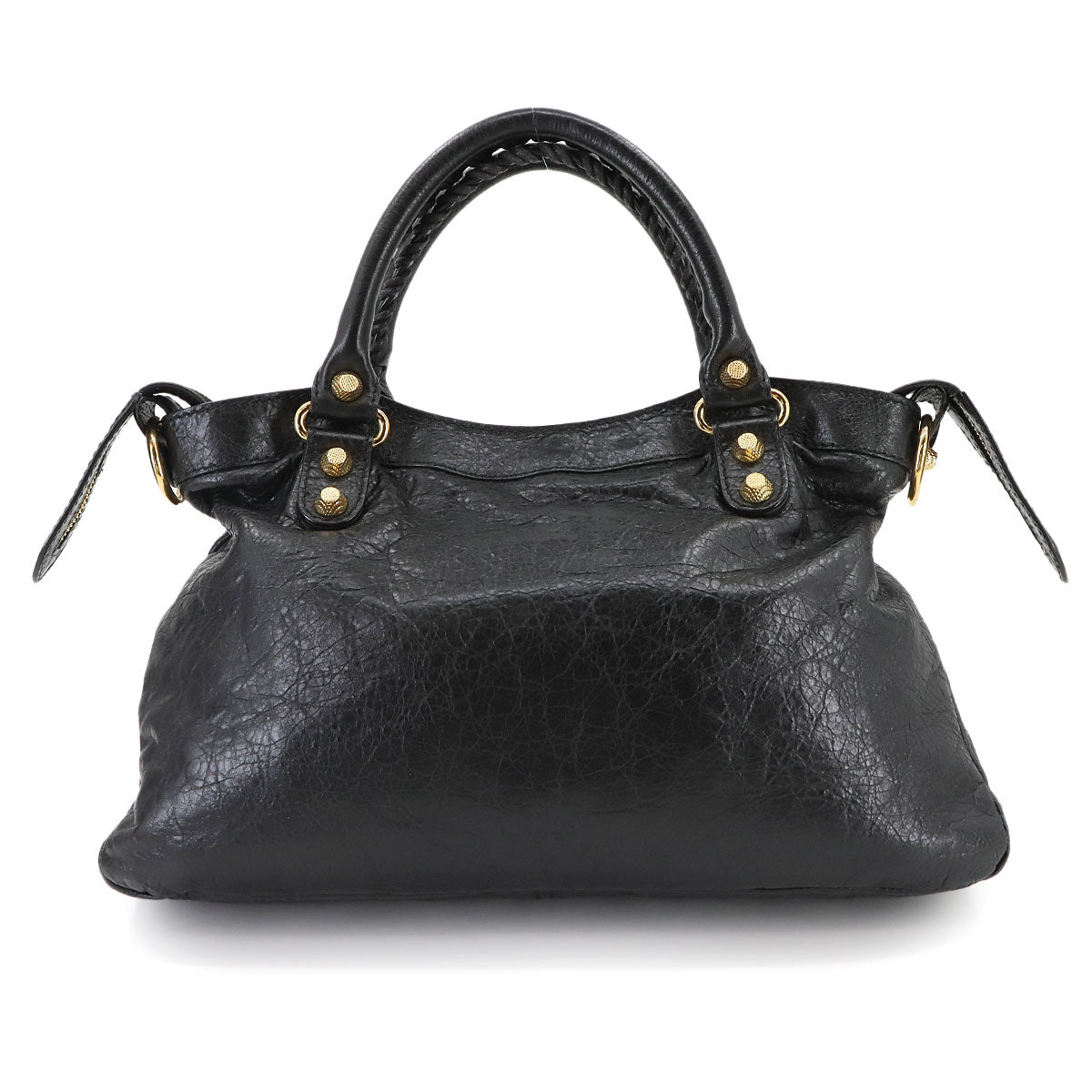 The Giant Town Hand Shoulder Bag Leather Black 285434