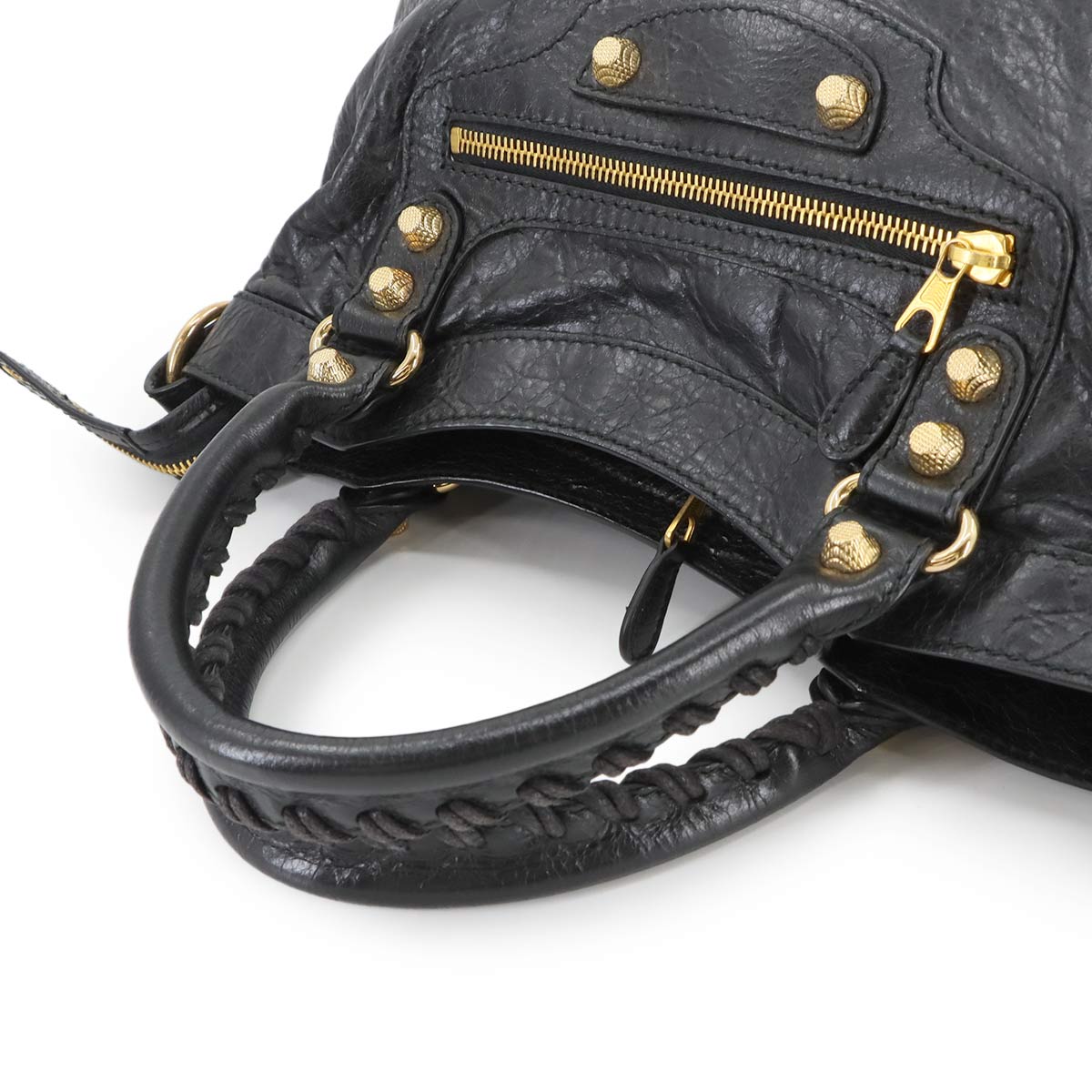 The Giant Town Hand Shoulder Bag Leather Black 285434