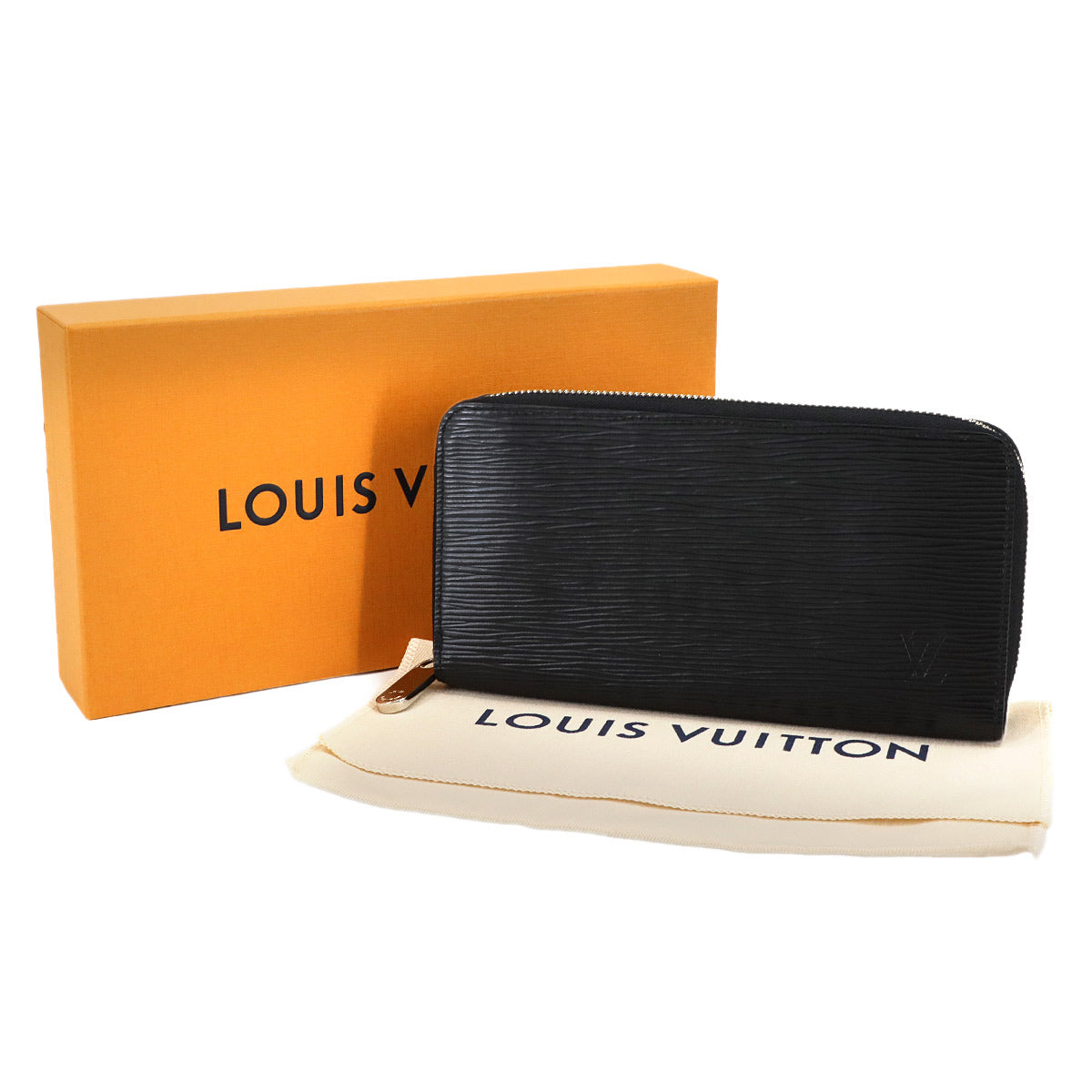 Epi Zippy Wallet Leather Noir M61857 Black