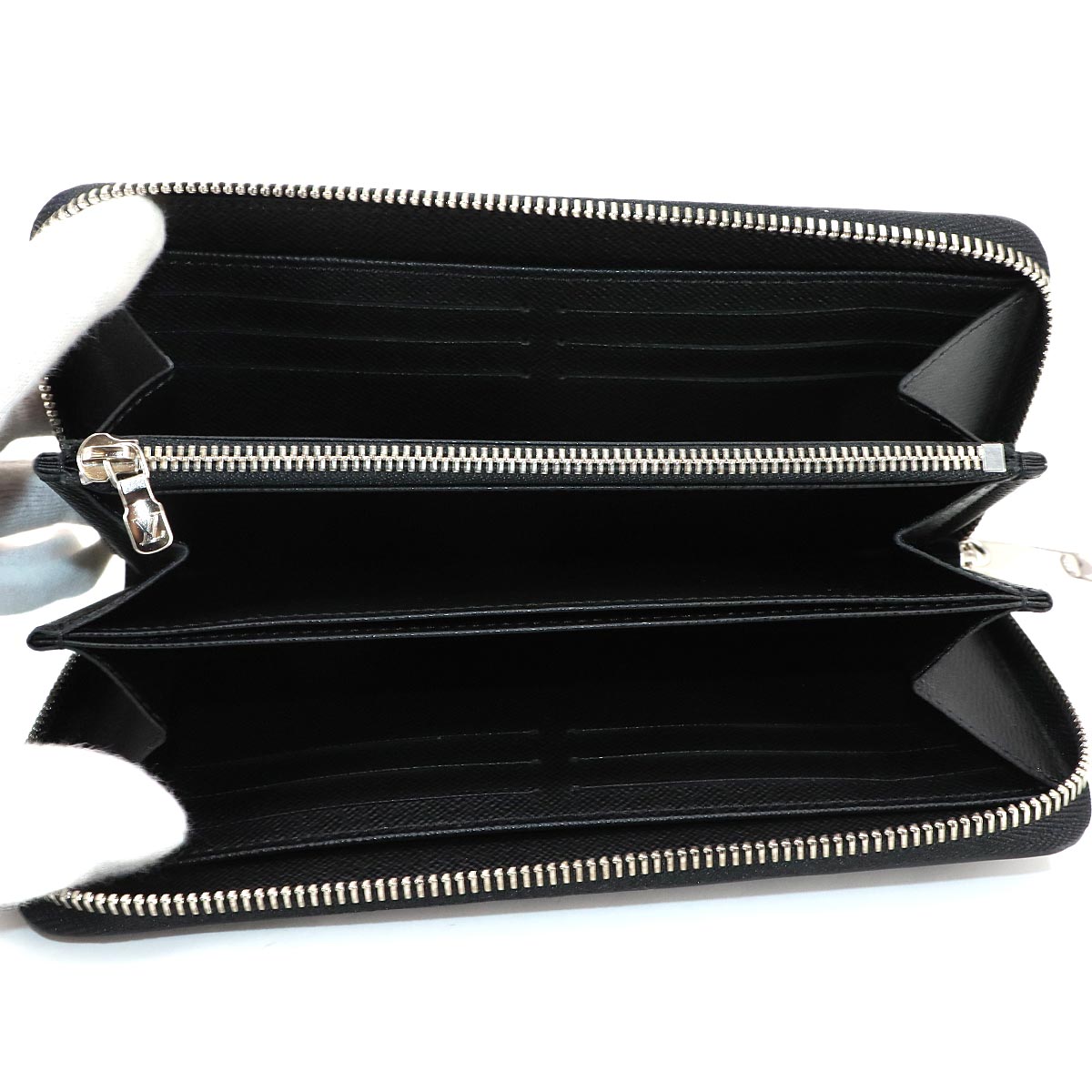 Epi Zippy Wallet Leather Noir M61857 Black