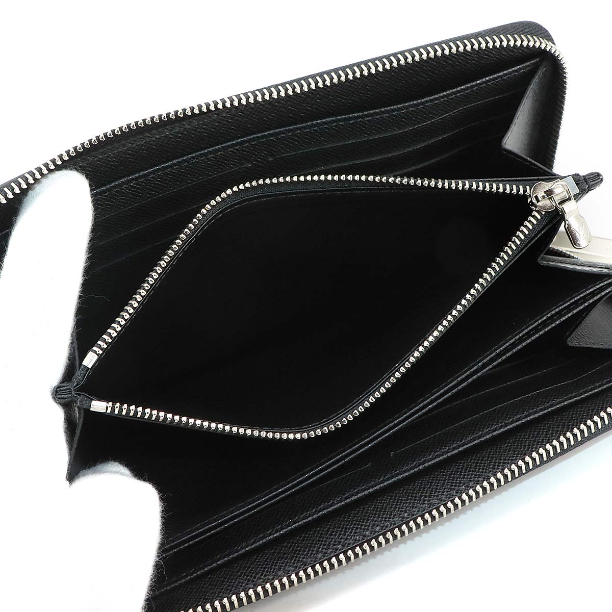 Epi Zippy Wallet Leather Noir M61857 Black