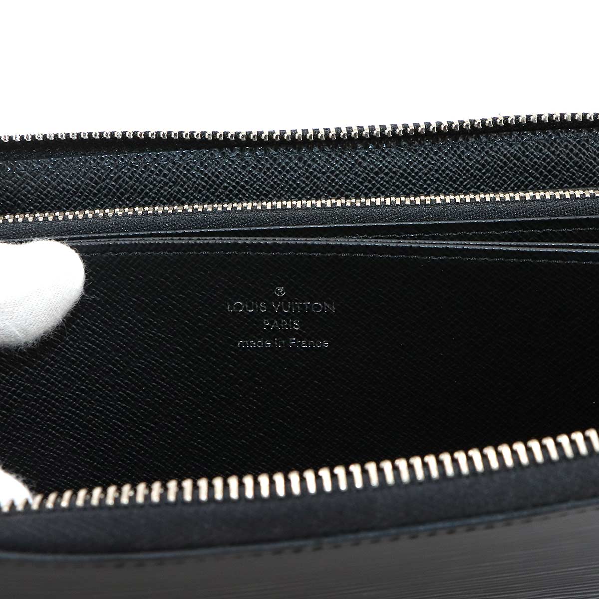 Epi Zippy Wallet Leather Noir M61857 Black