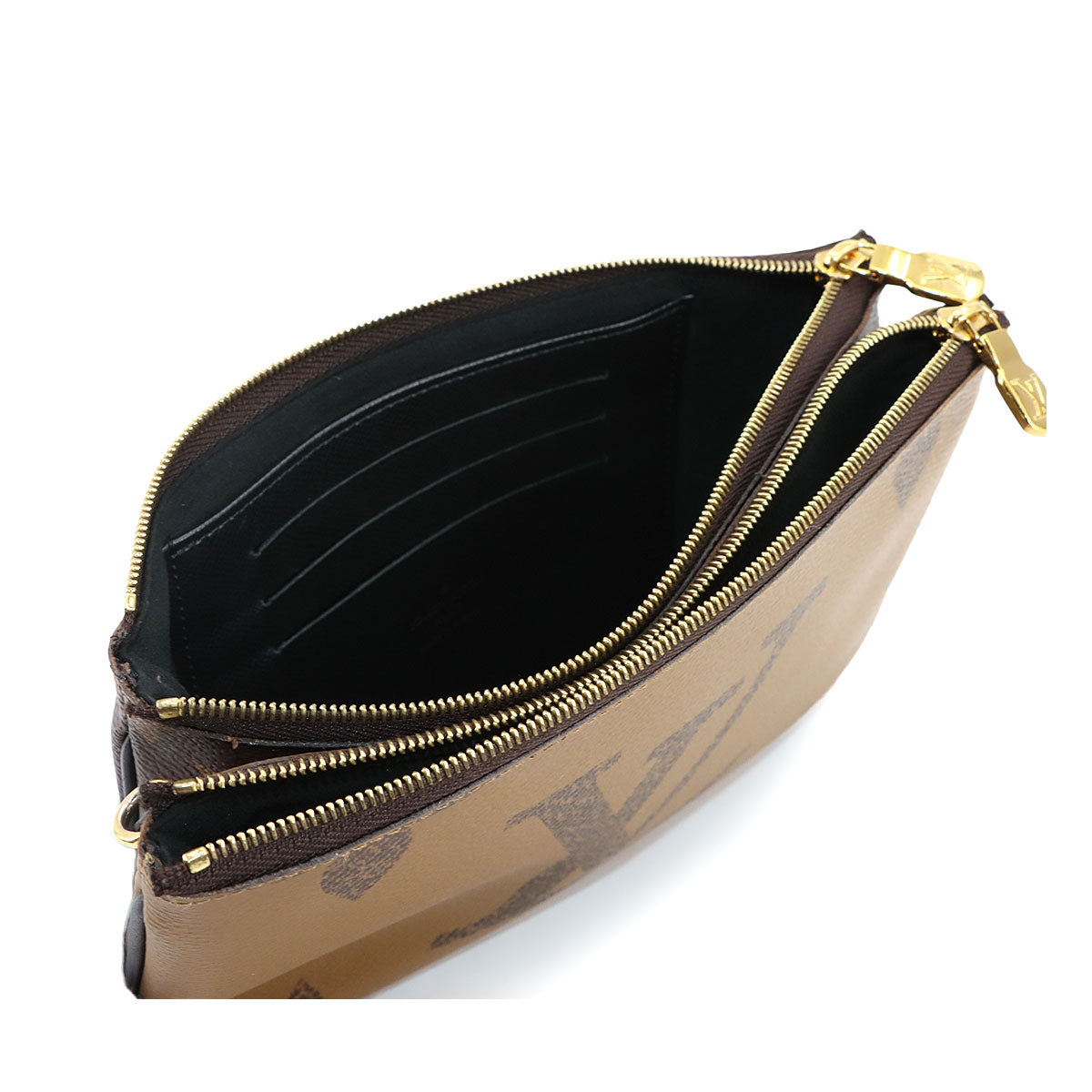 Monogram Giant Reverse Double Zip Pochette Shoulder Bag