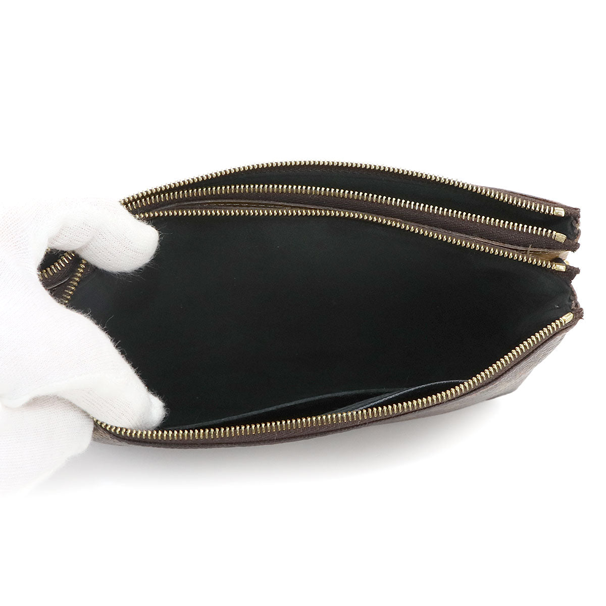 Monogram Giant Reverse Double Zip Pochette Shoulder Bag