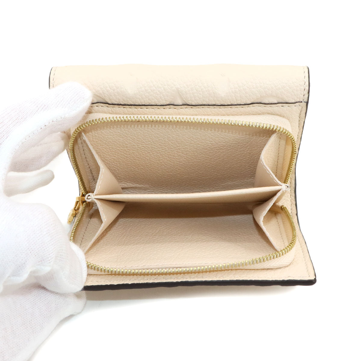 Monogram Empreinte Metis Compact Wallet Cream M81071