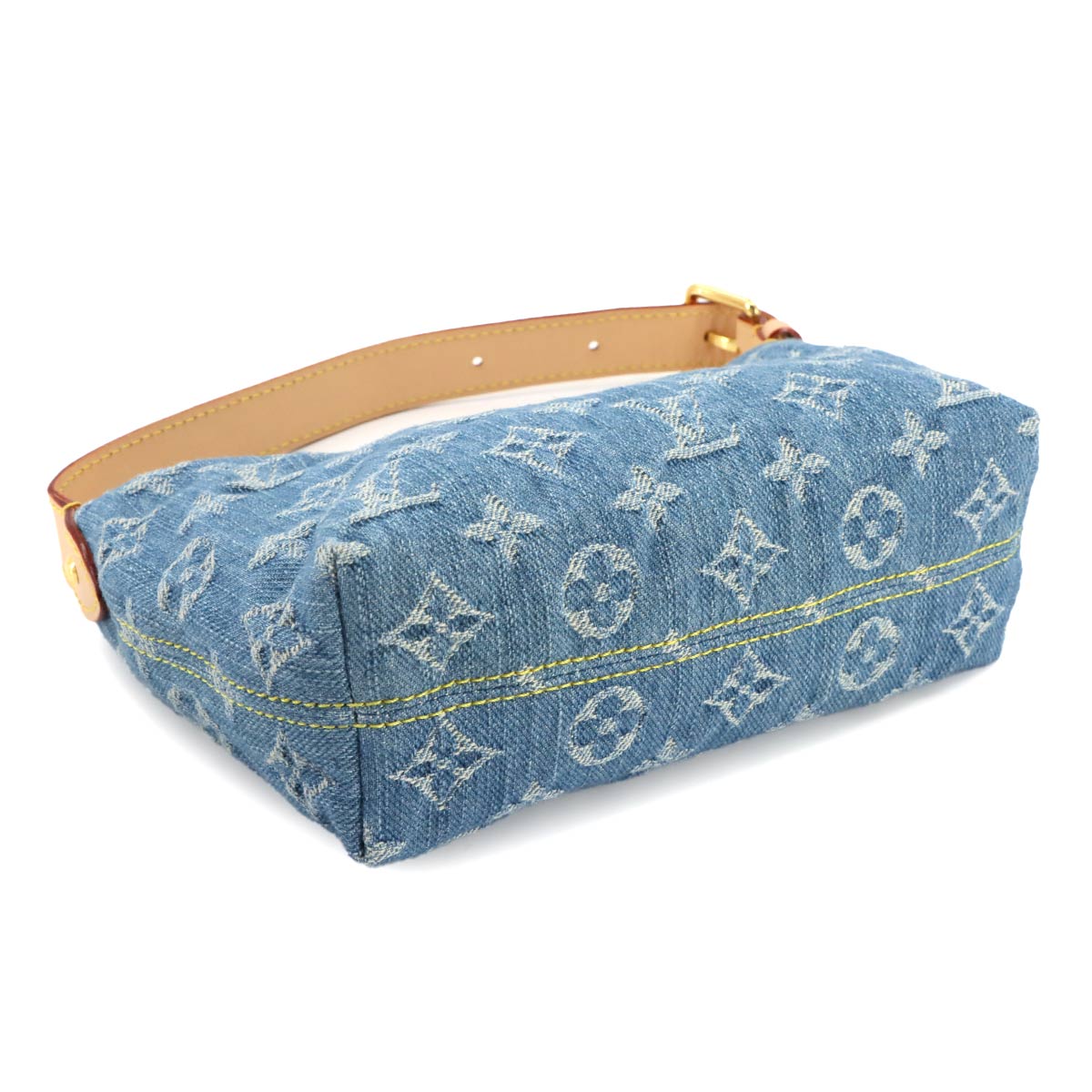 Monogram Denim Hills Pochette Hand Bag Blue M82949