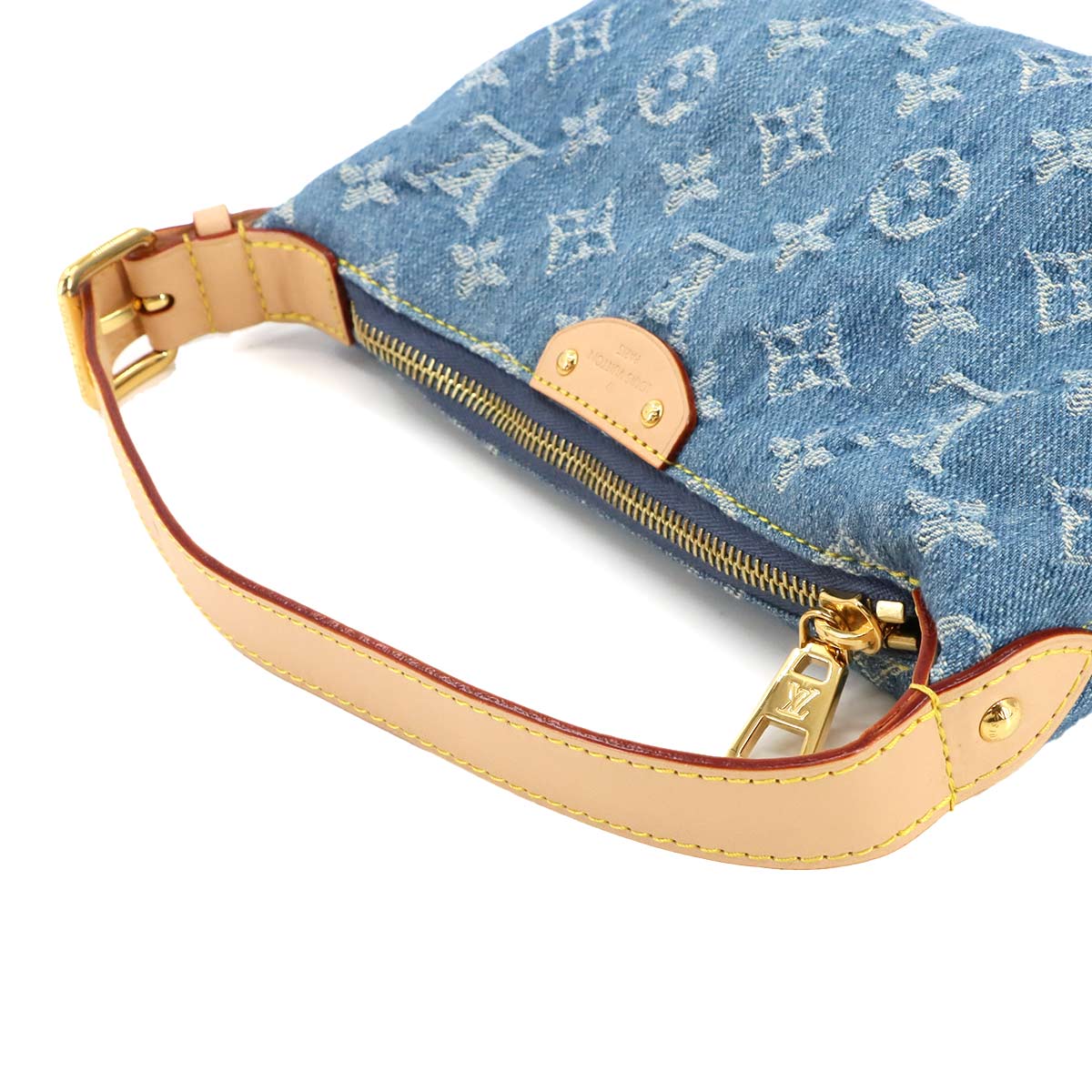 Monogram Denim Hills Pochette Hand Bag Blue M82949