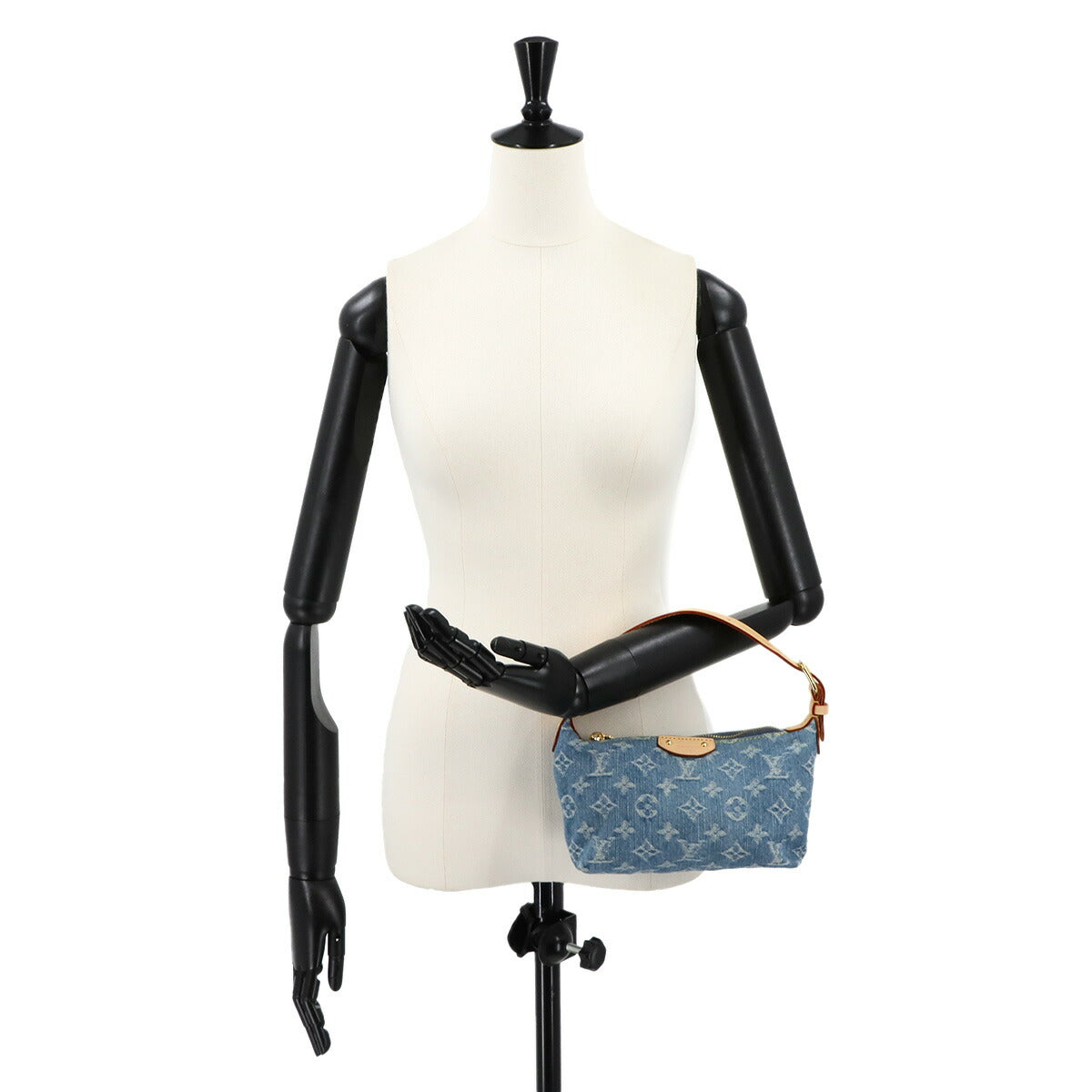 Monogram Denim Hills Pochette Hand Bag Blue M82949